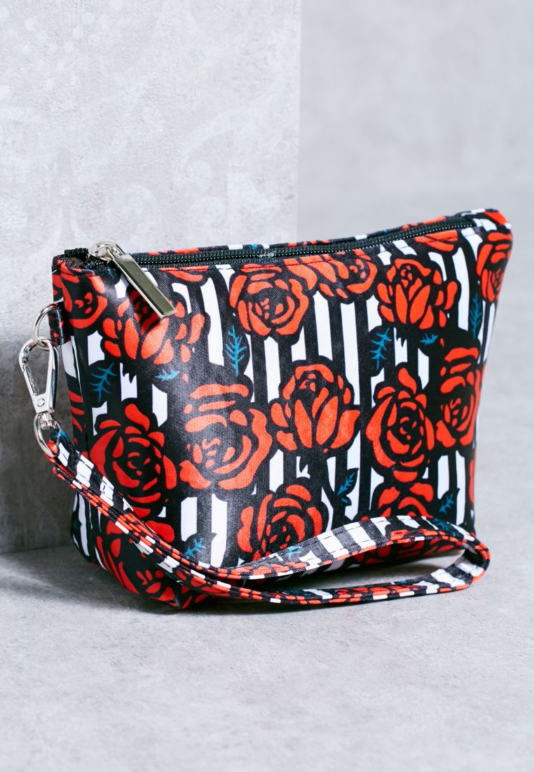 Rose Print Pouch