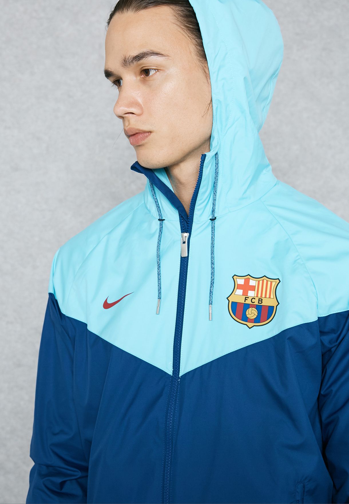 Buy Nike blue FC Barcelona Windrunner Jacket for Men in MENA, Worldwide