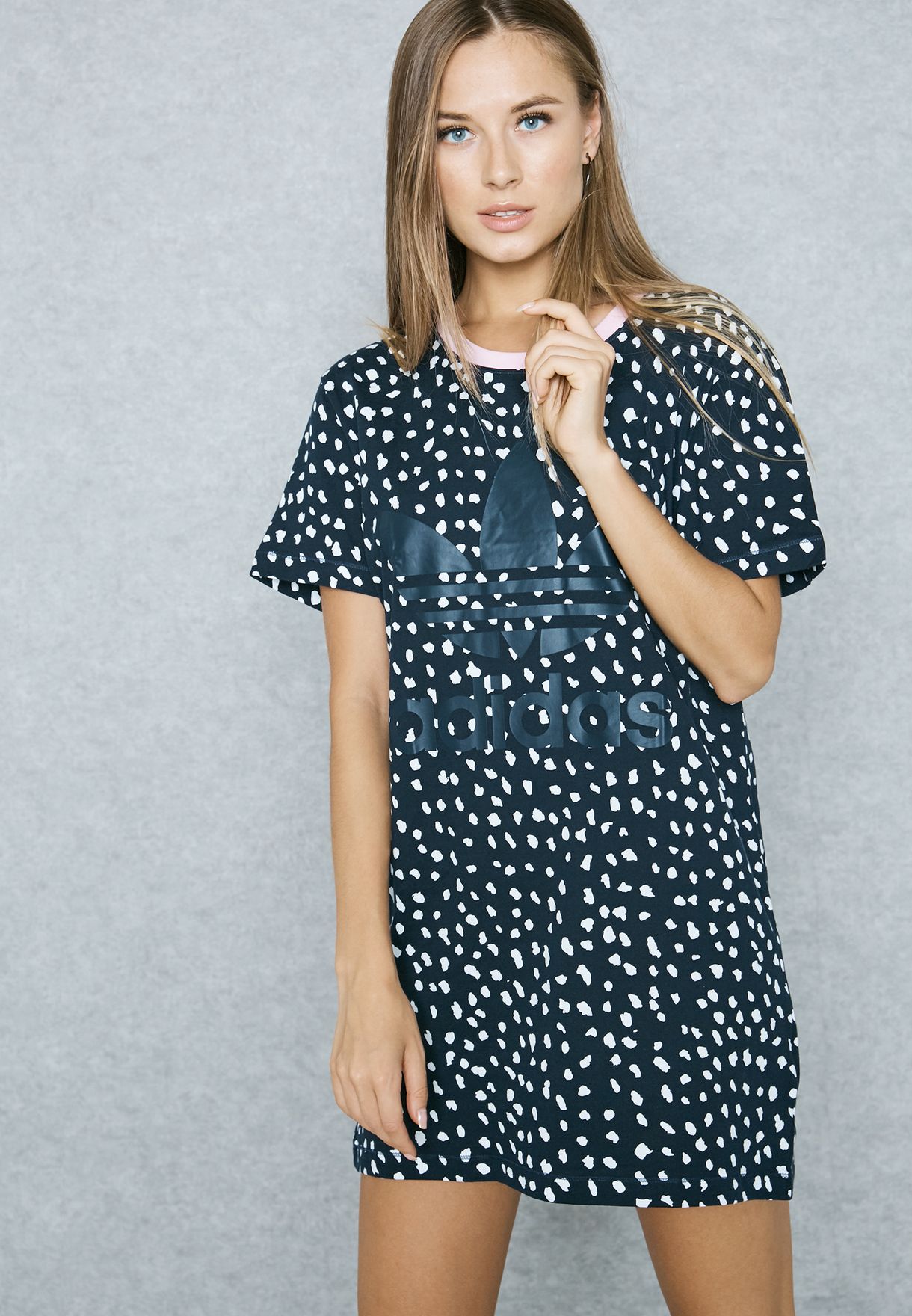 adidas polka dot dress