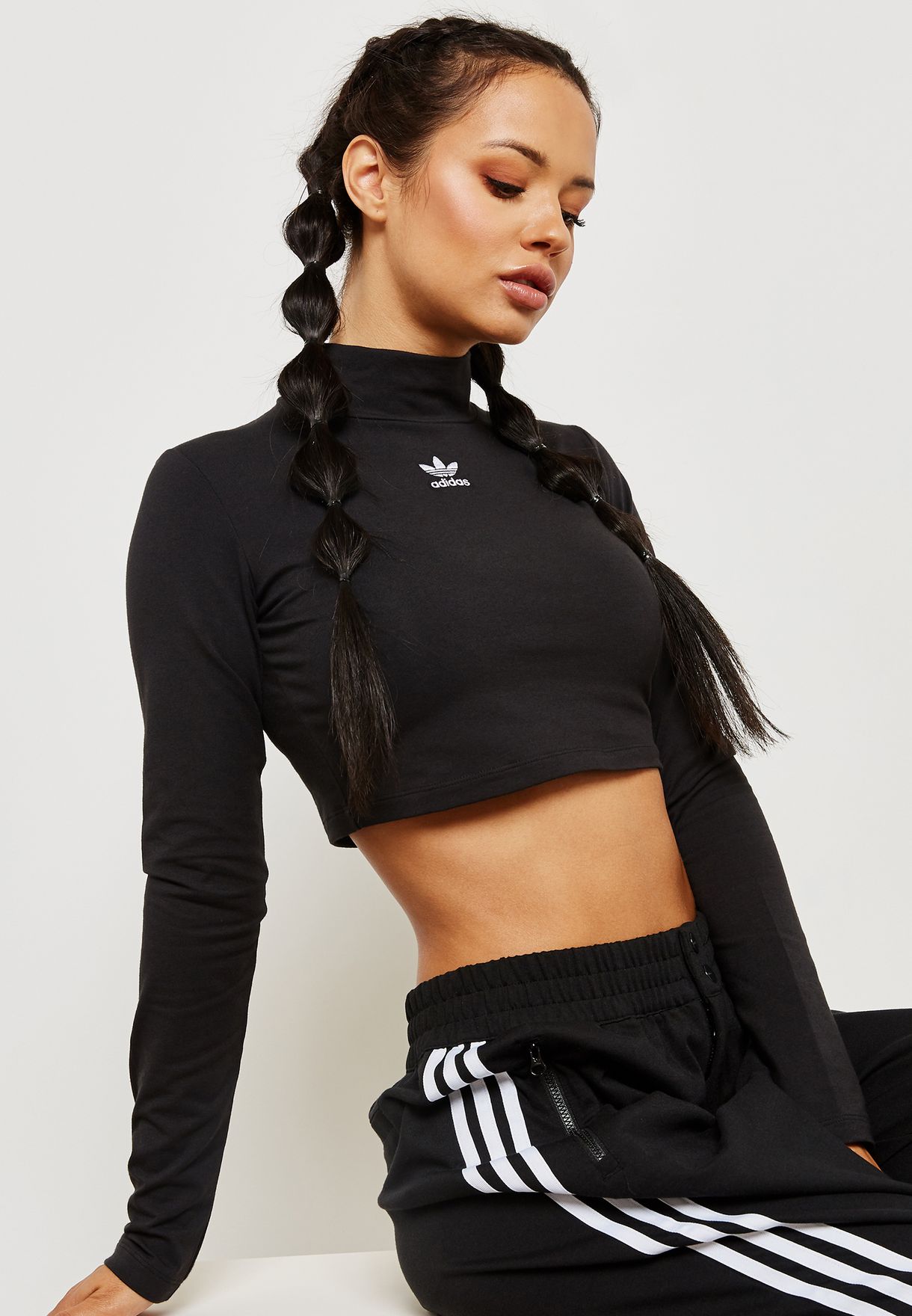 adidas styling complements crop top
