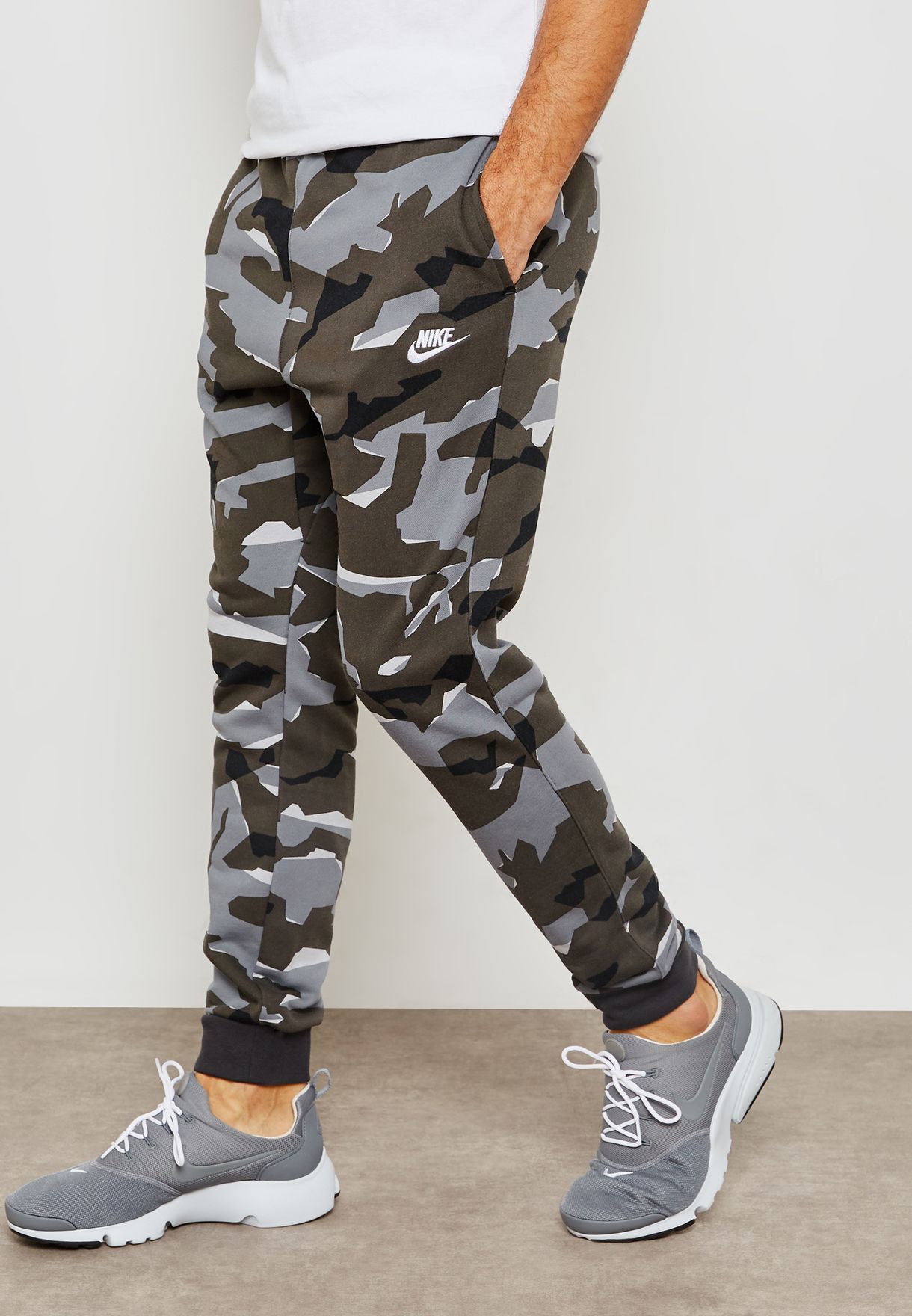 Buy Nike grey Club Camo Sweatpants for 