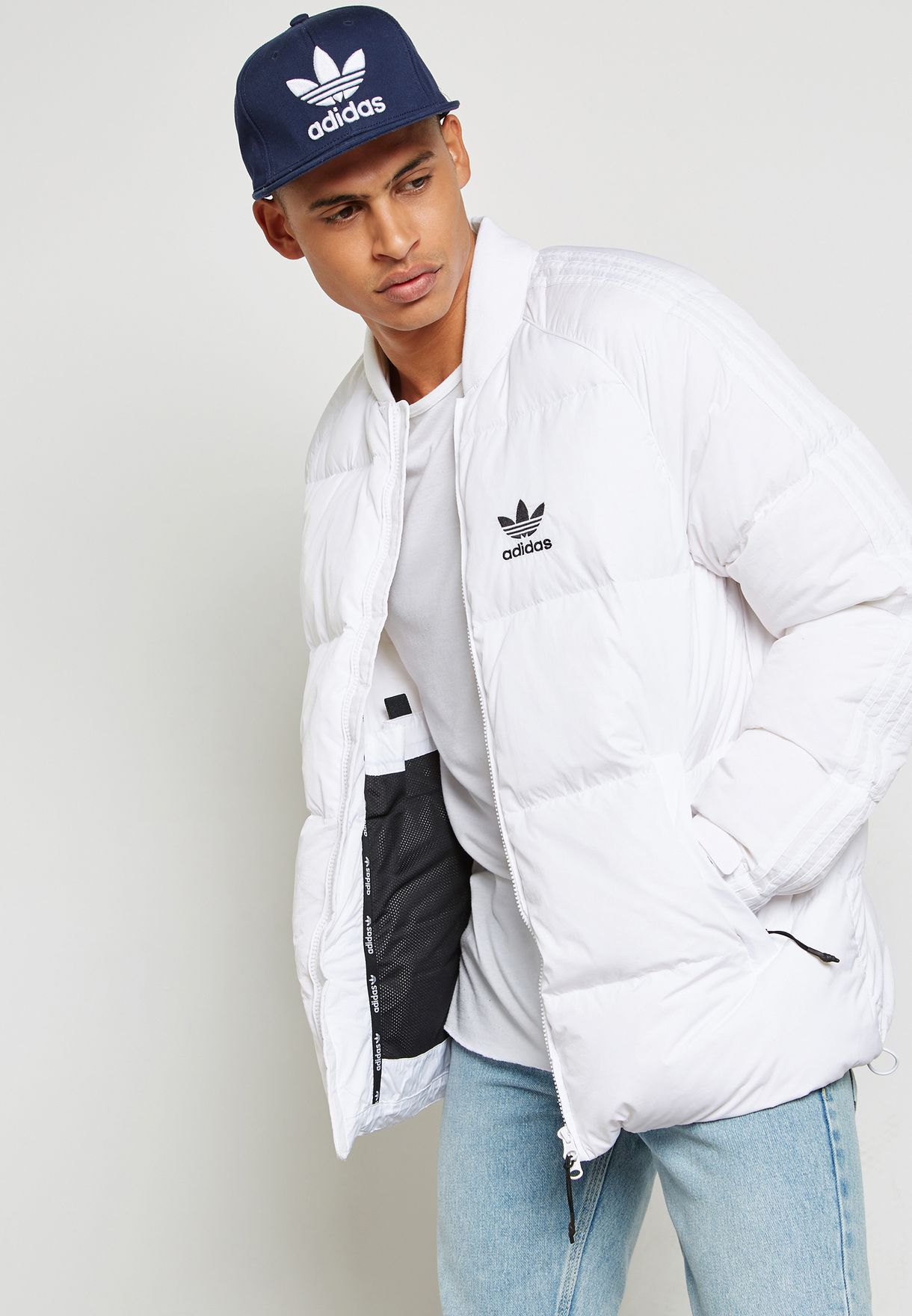 Posicionar Salto frase Buy adidas Originals white Superstar Down Jacket for Men in Kuwait city,  other cities