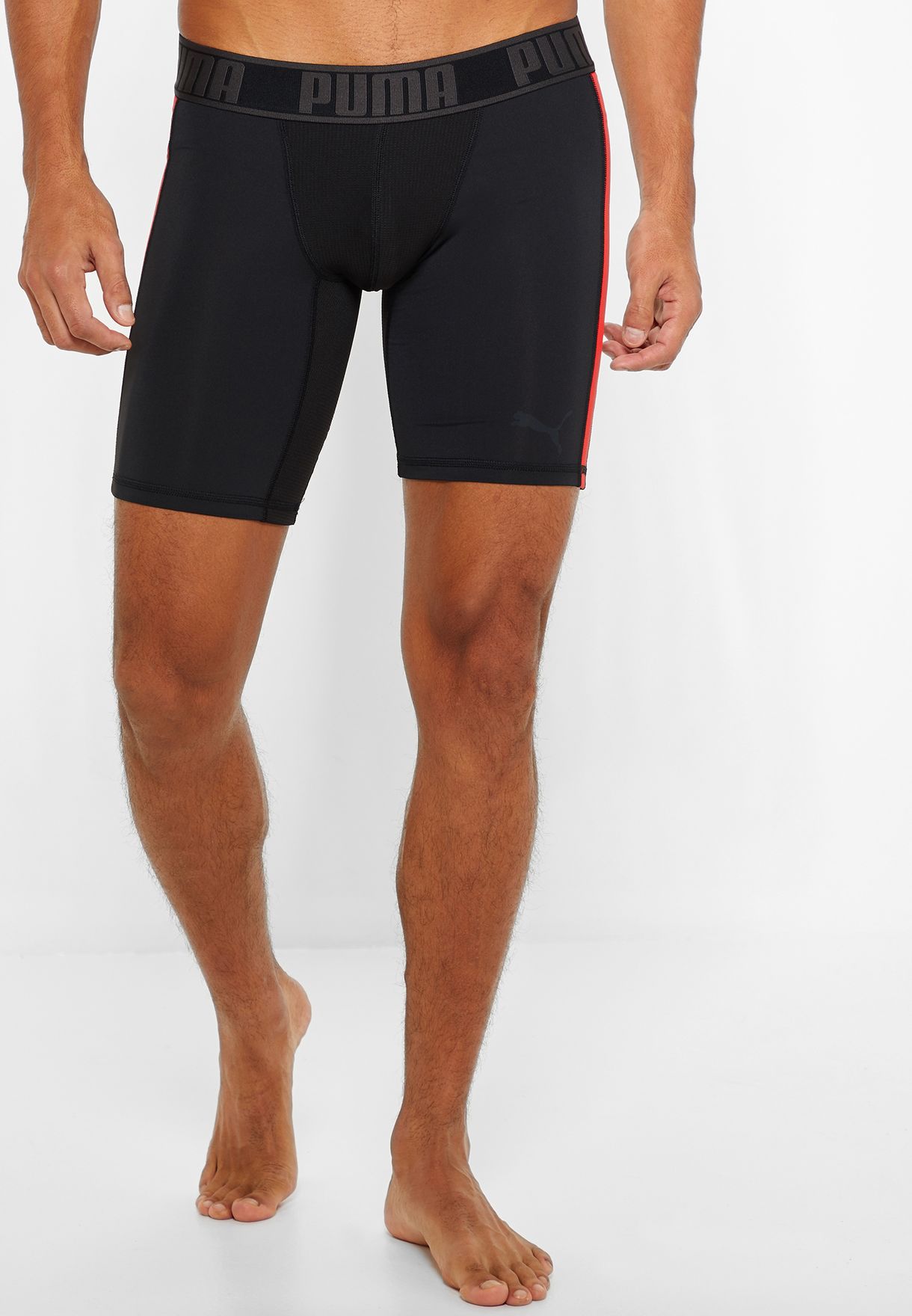 Buy PUMA black Active Long Boxer Shorts 
