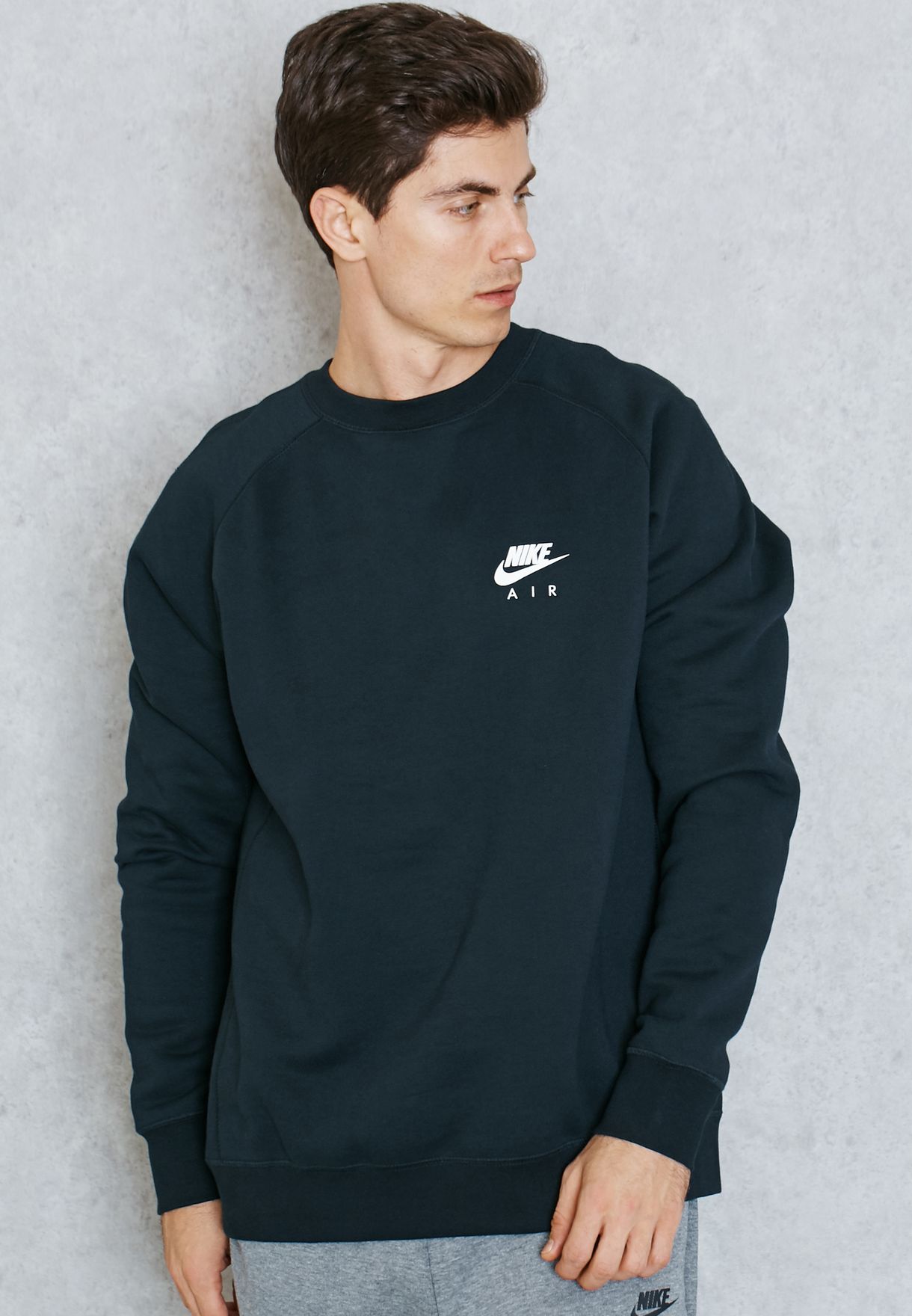 Buy Nike black Air Heritage Sweatshirt 