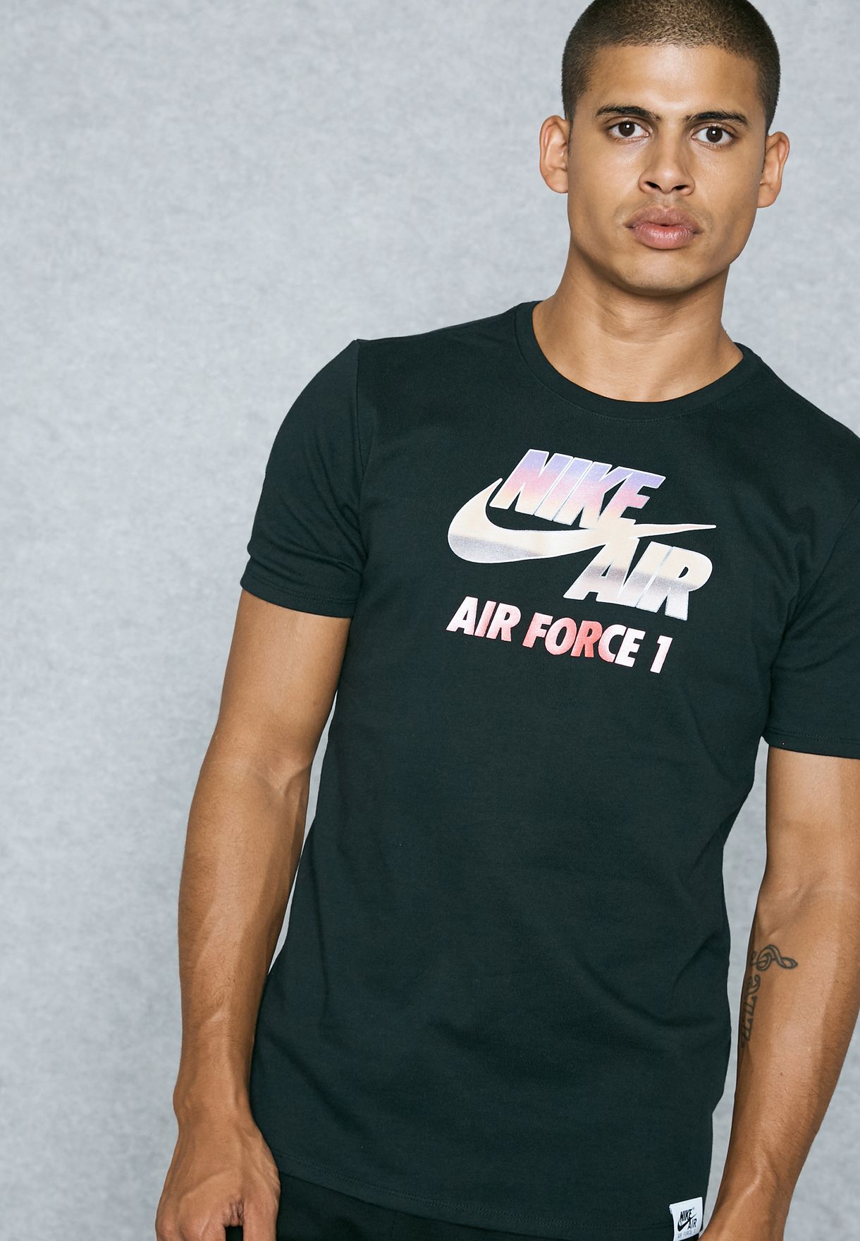 Buy Nike black Air Force 1 Chrome T 