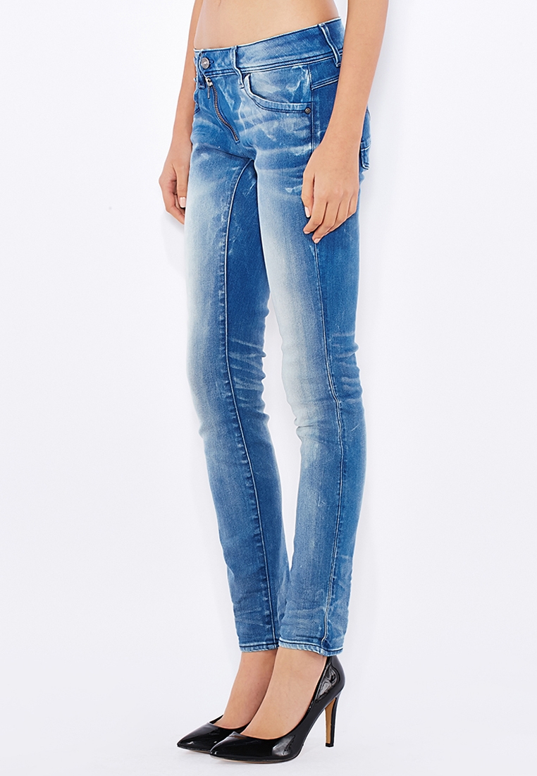 form intelligens skrivebord Buy G Star Raw blue G-Star Lynn Zip Mid Rise Skinny Jeans for Women in  MENA, Worldwide