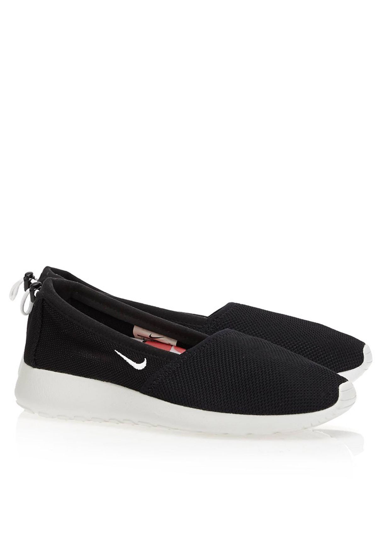 black nike slip ons womens