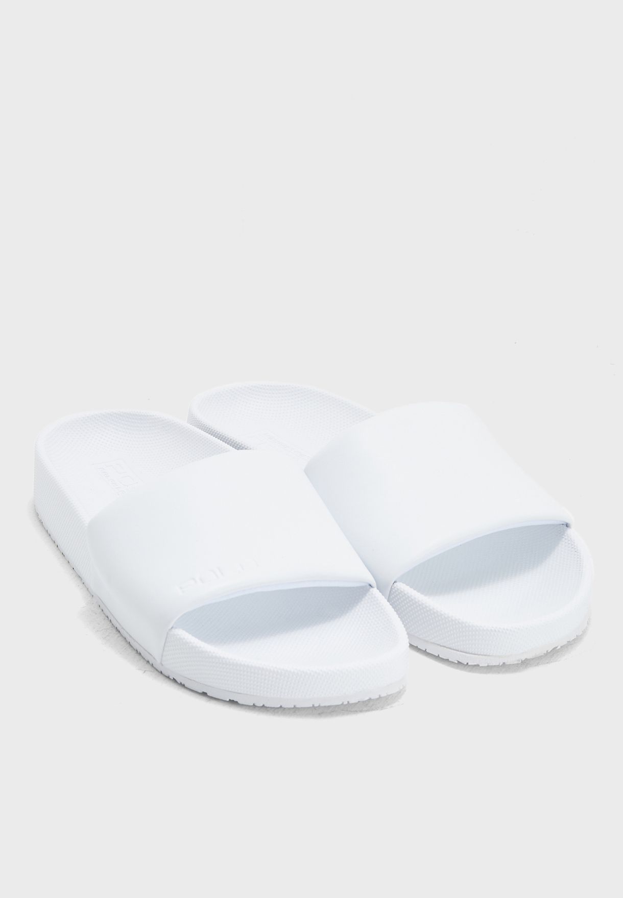 white polo flip flops