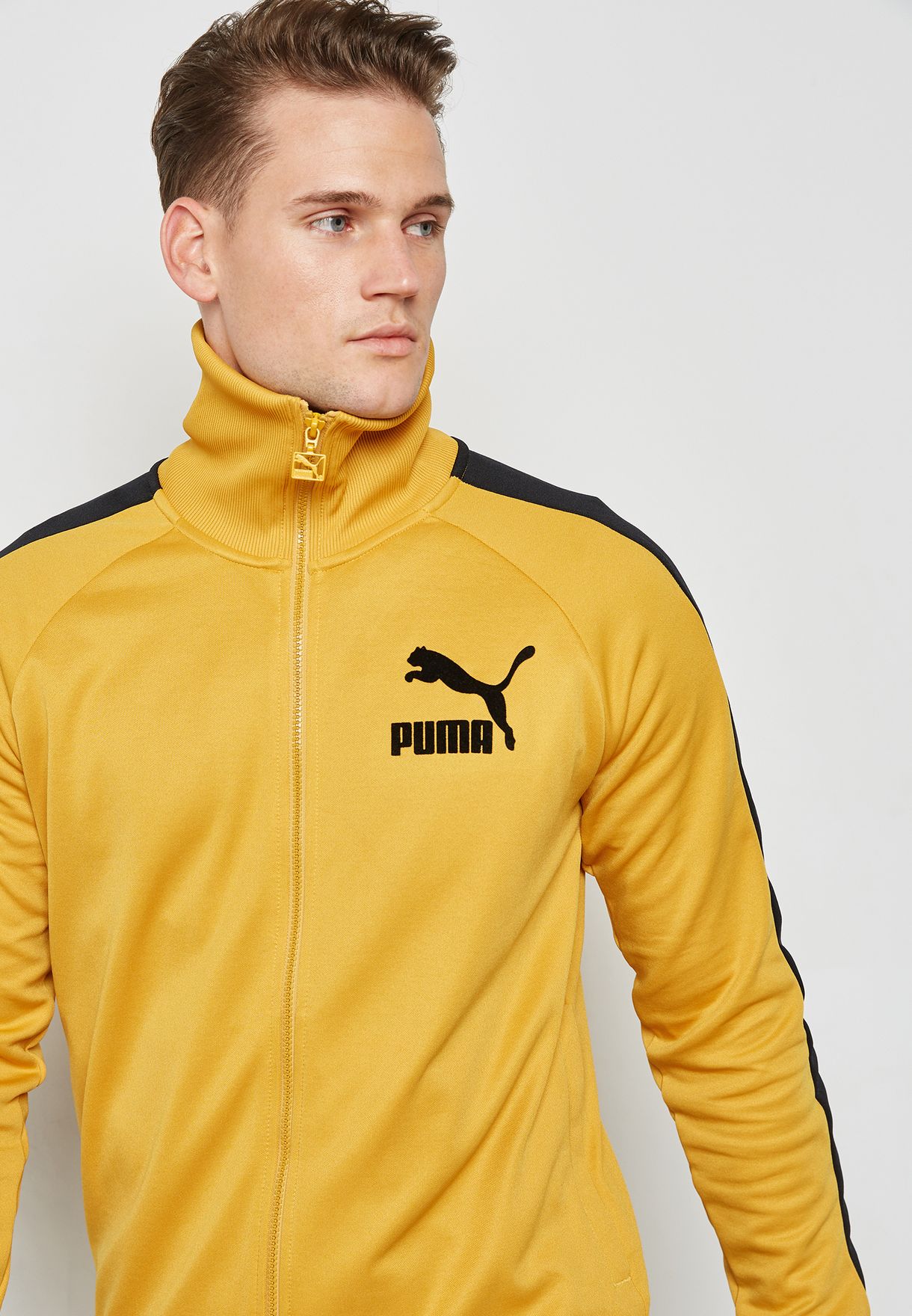puma t7 track jacket yellow - 55% OFF 
