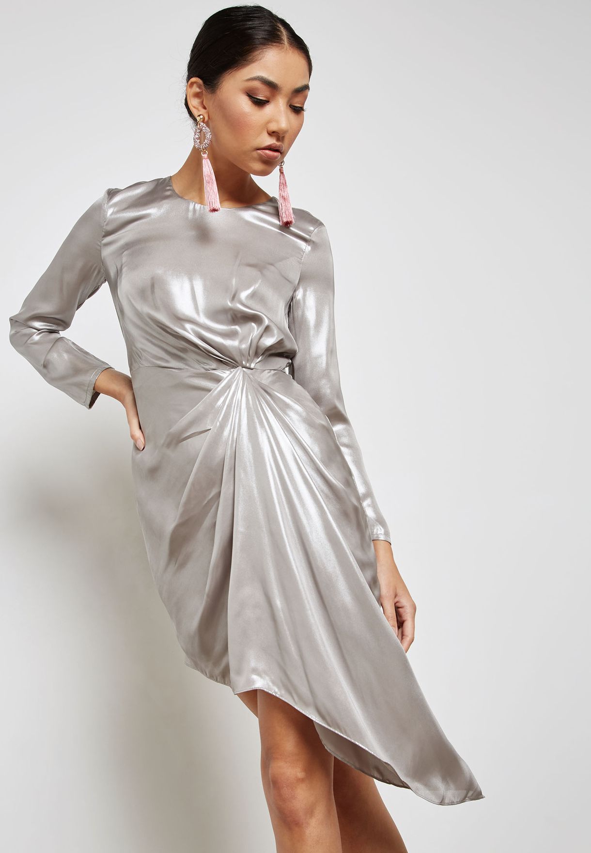 bardot shimmer dress