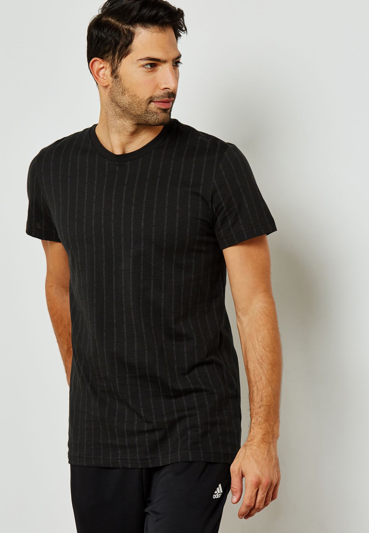 adidas pinstripe shirt