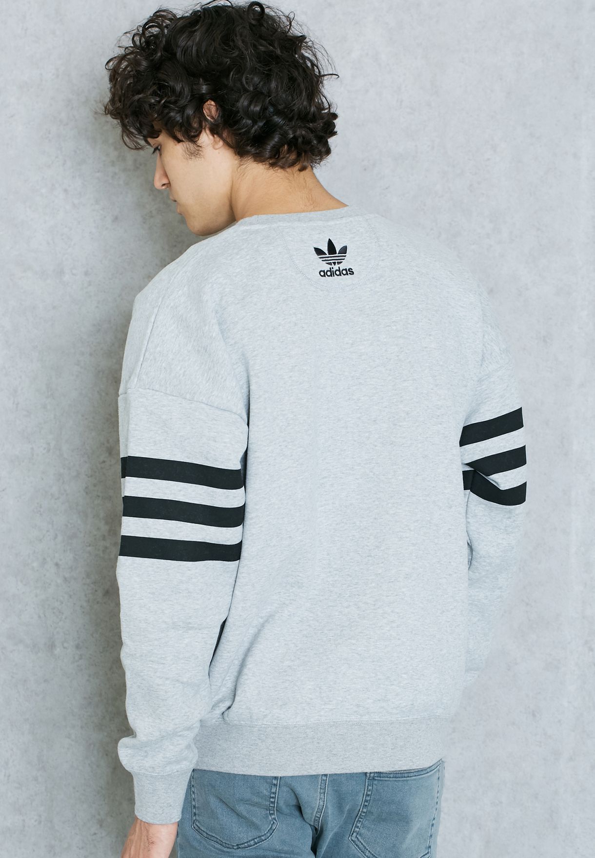 adidas plaid sweatshirt