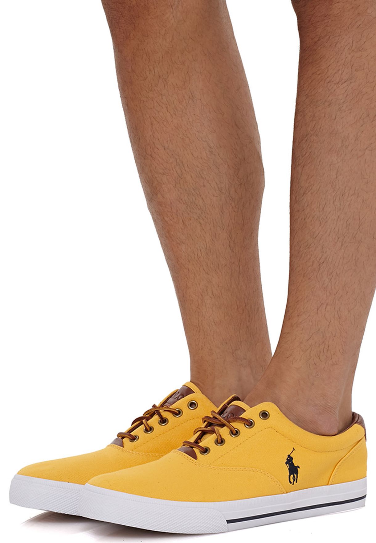 ralph lauren yellow sneakers