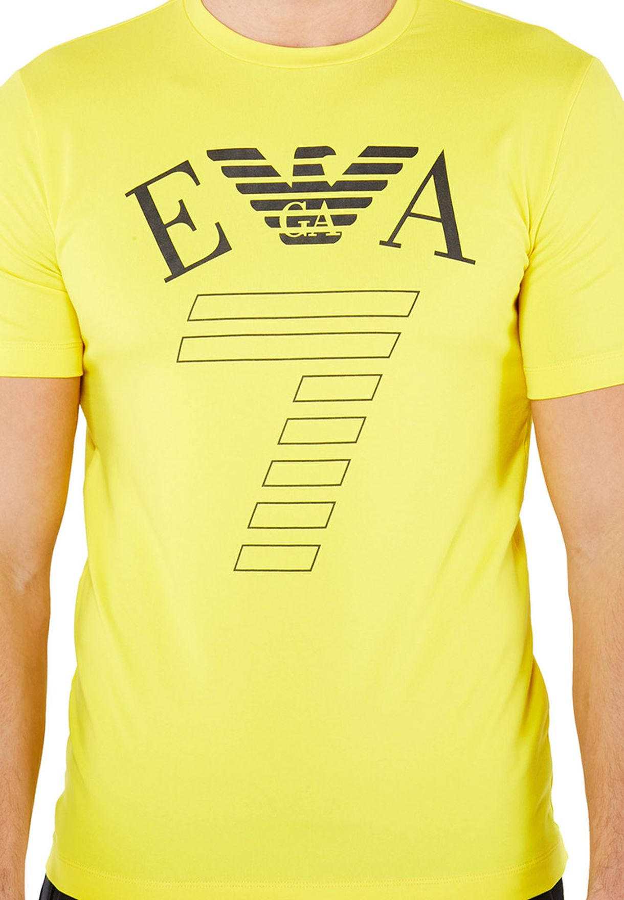 yellow armani t shirt