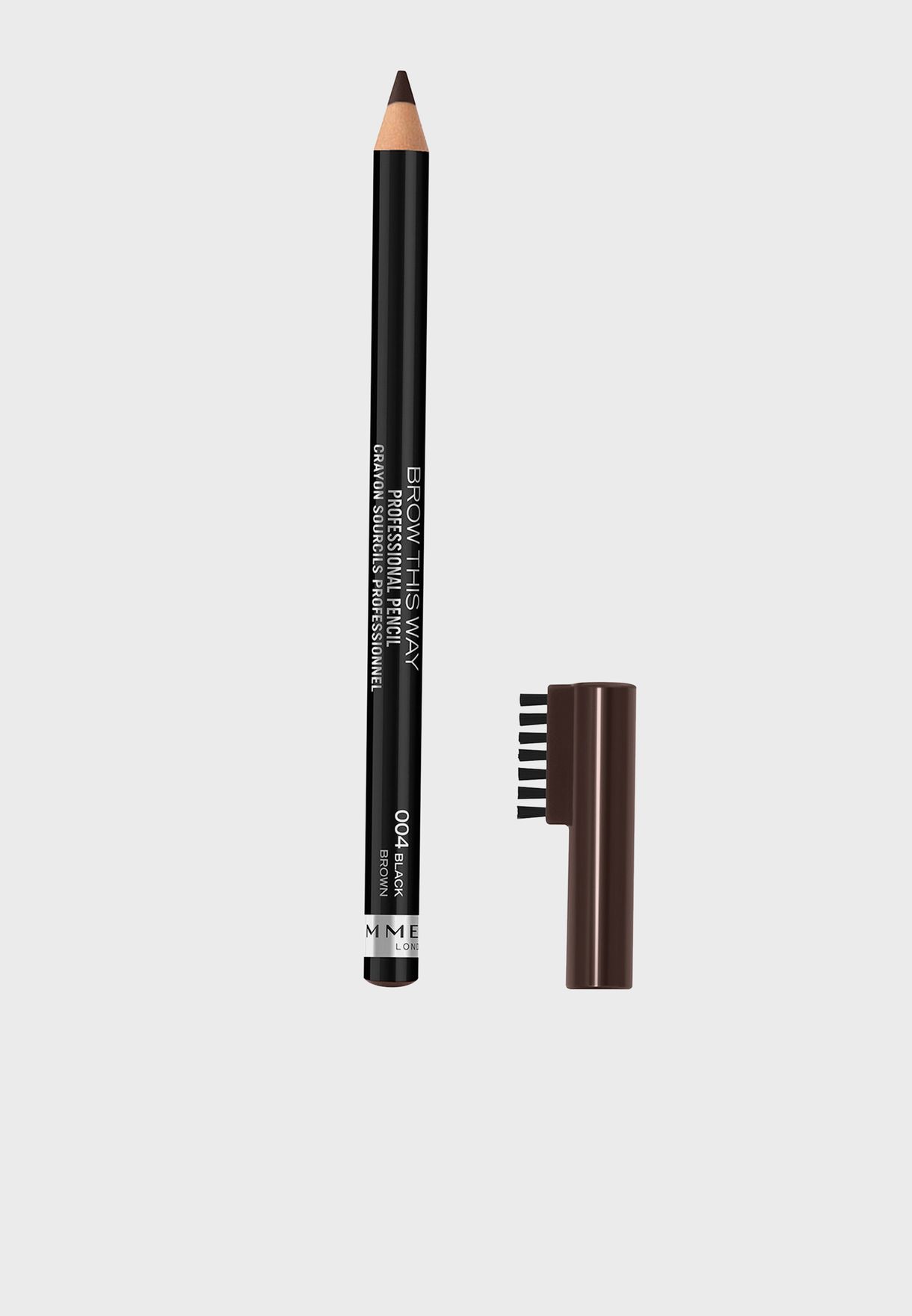 Buy Rimmel London clear Professional Eyebrow Pencil- 004 Black Brown ...