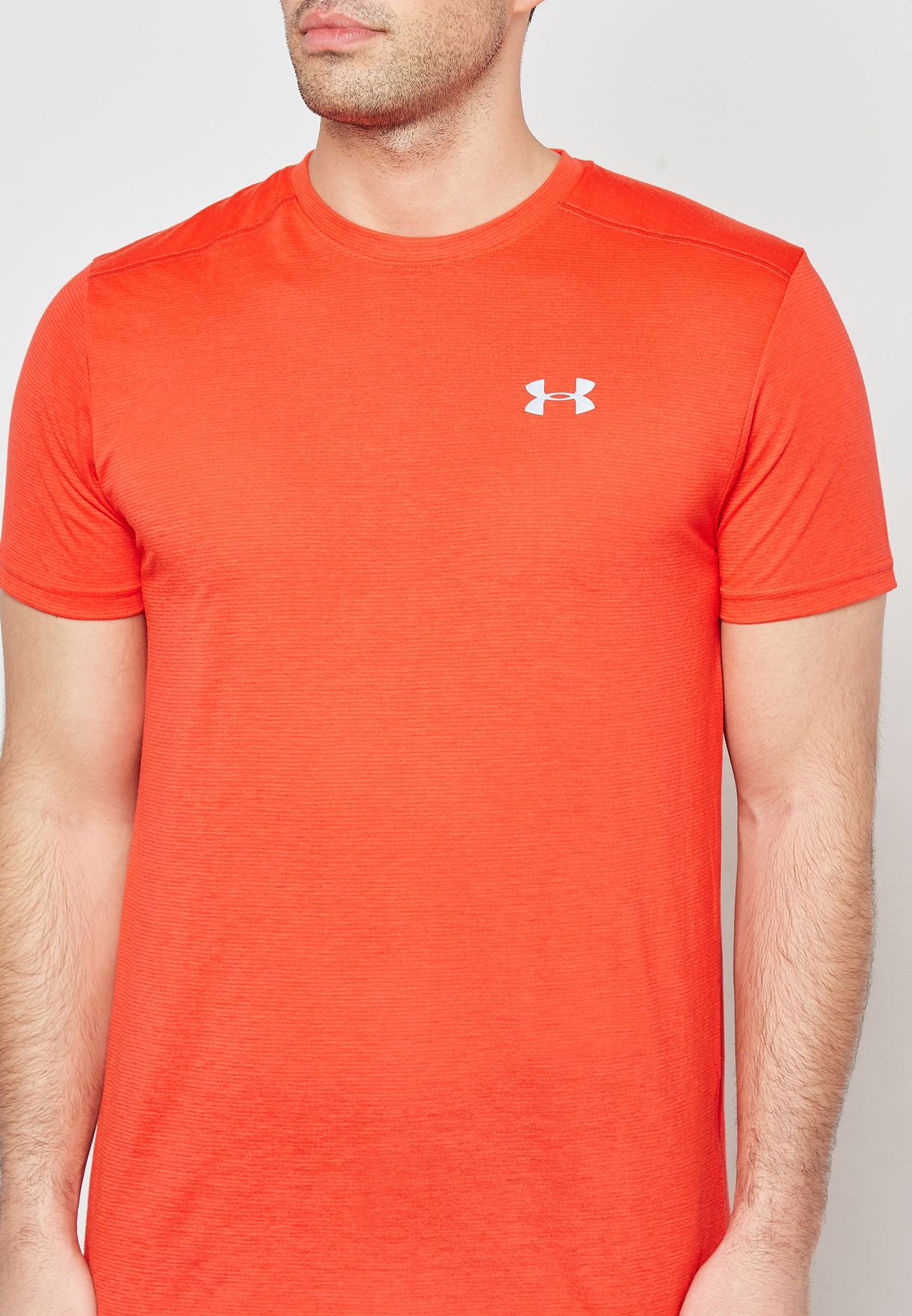 Buy Under Armour Orange Threadborne Streaker T Shirt For Men In Mena Worldwide 8975