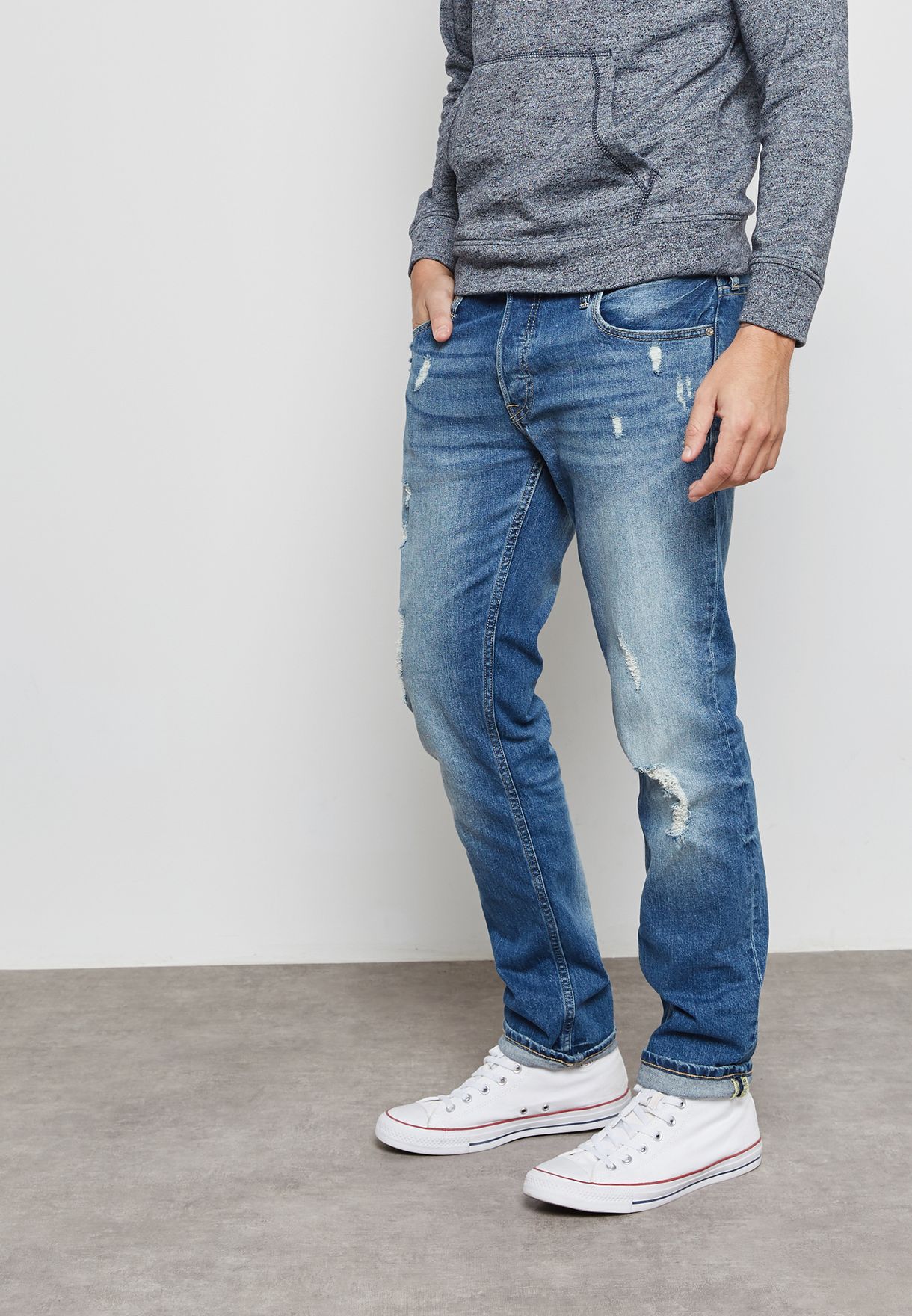 verhaal Vochtig Onze onderneming Buy Jack Jones blue Tim Slim Fit Jeans for Men in MENA, Worldwide