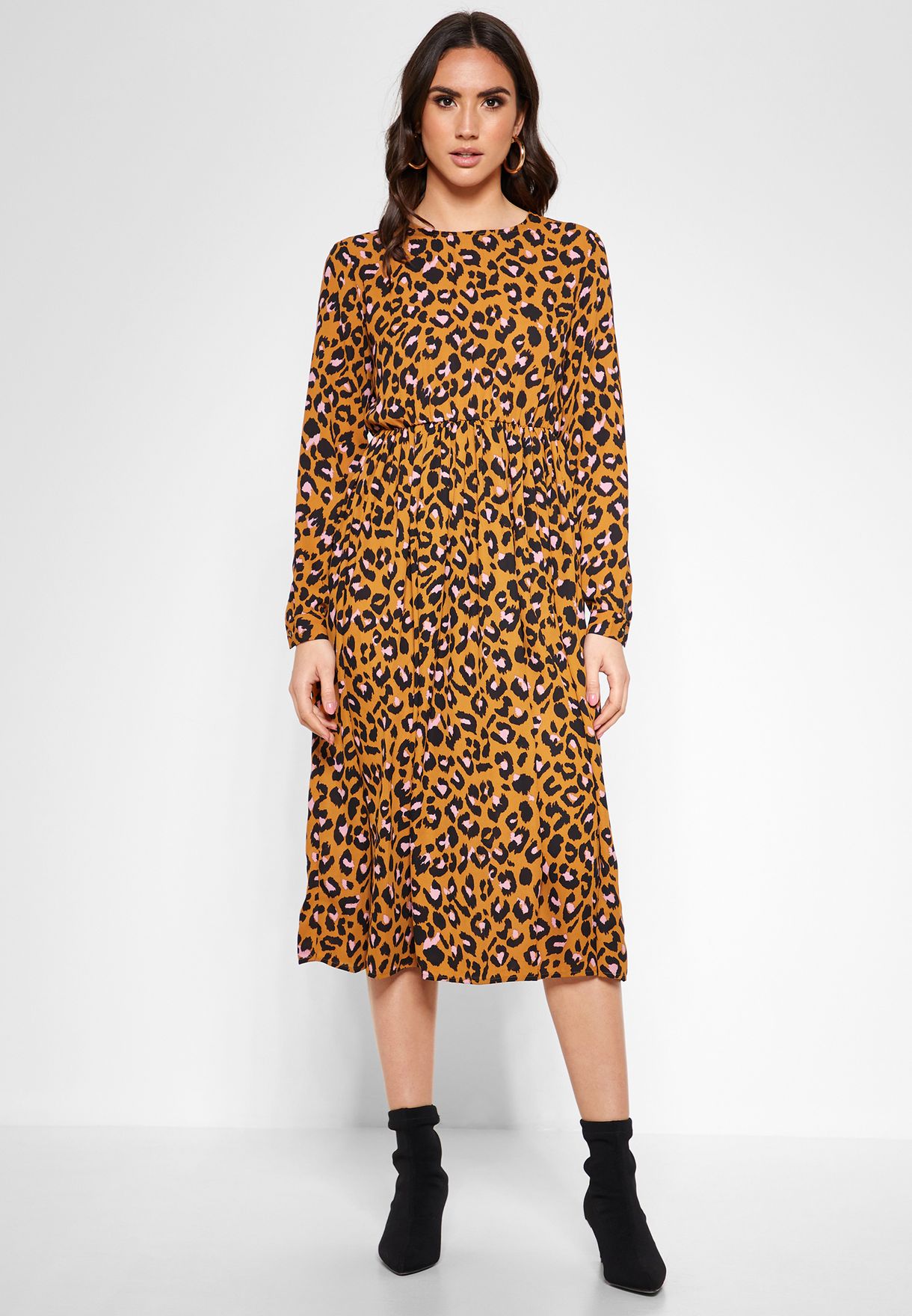 accu Edelsteen Zilver Buy Jacqueline De Yong prints Leopard Print Dress for Women in MENA,  Worldwide
