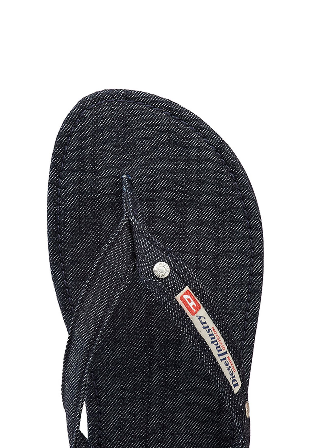 diesel denim flip flops