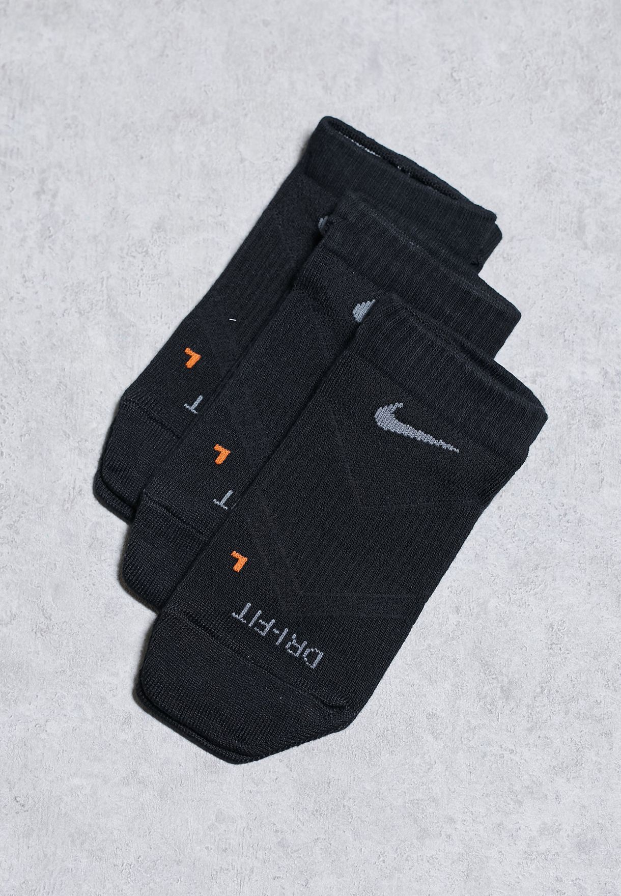 black dri fit socks