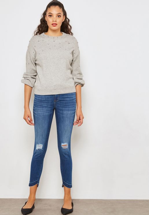 white levis jumper