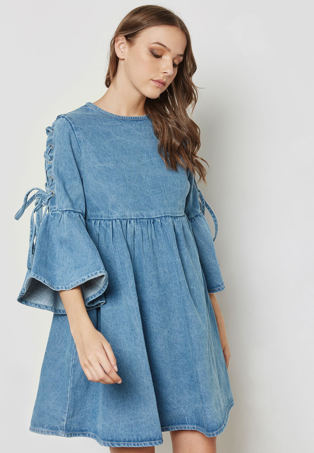 lost ink denim dress