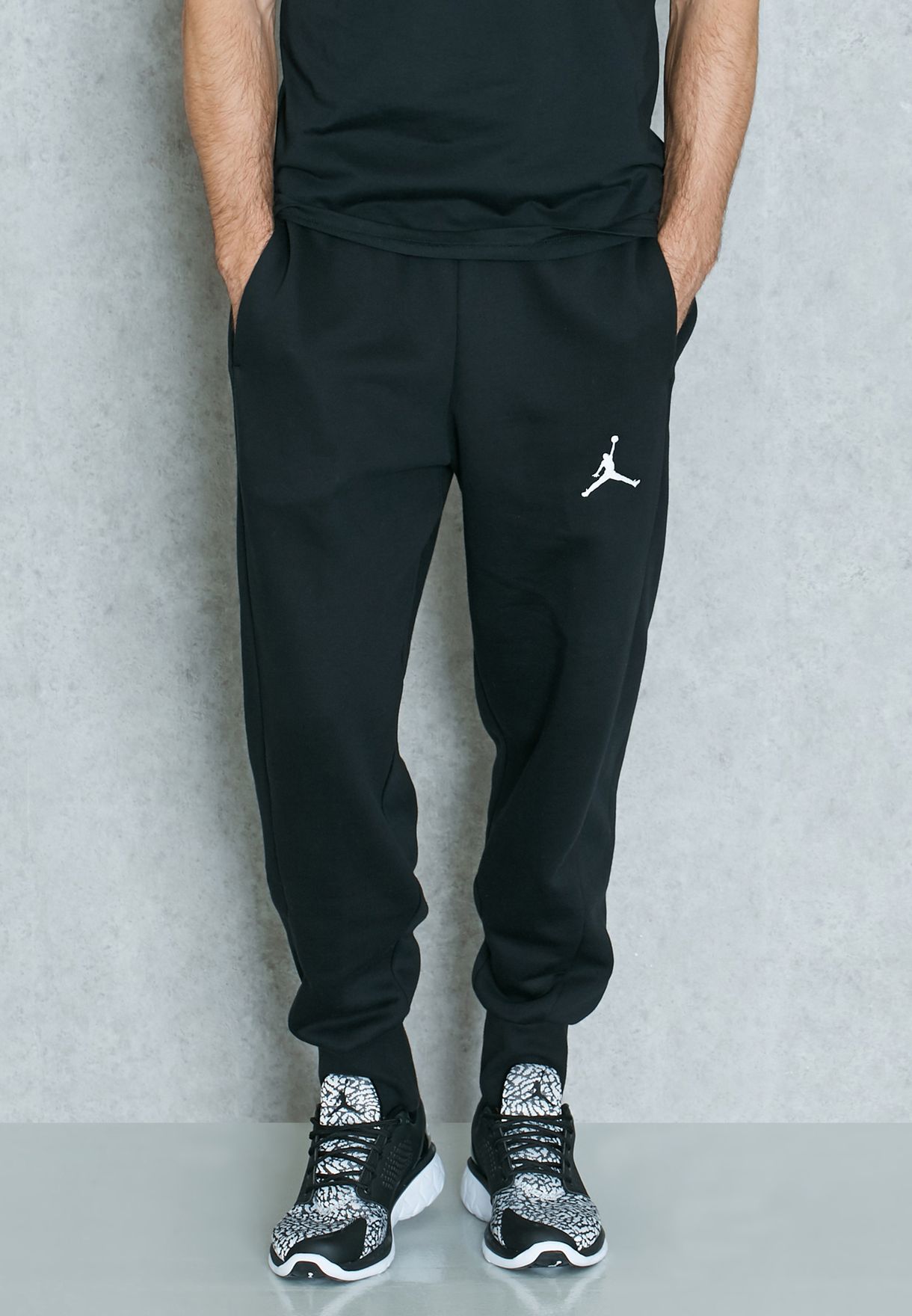 Buy Nike black Jordan Flight Sweatpants 