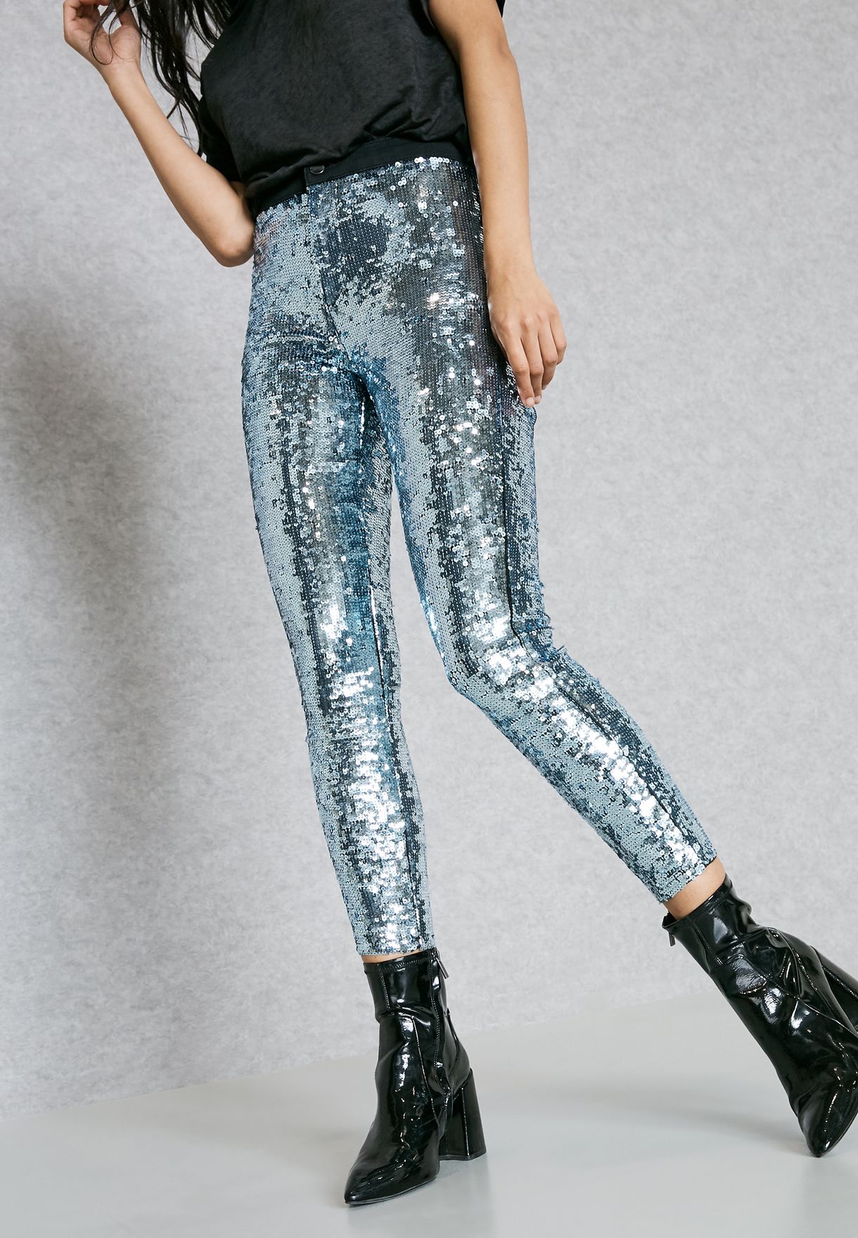 topshop sparkle jeans