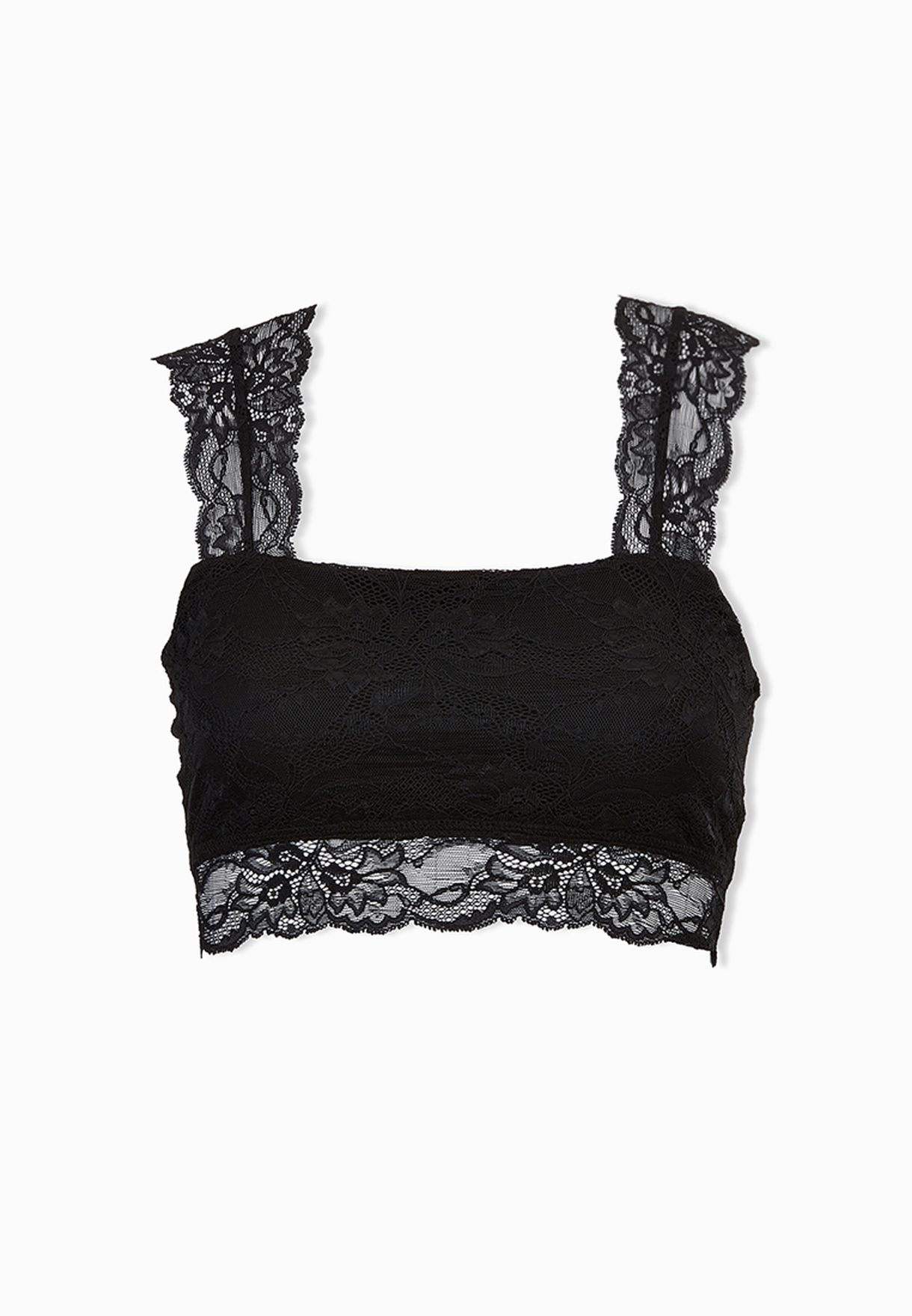 Buy Vero Moda black Romeo Lace Top for Women in Muscat, other cities