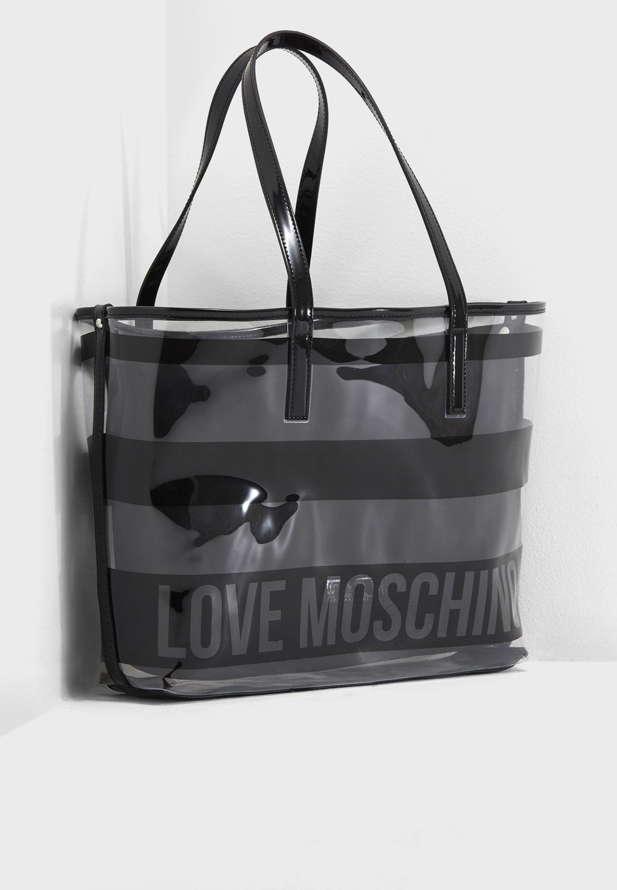 love moschino transparent bag