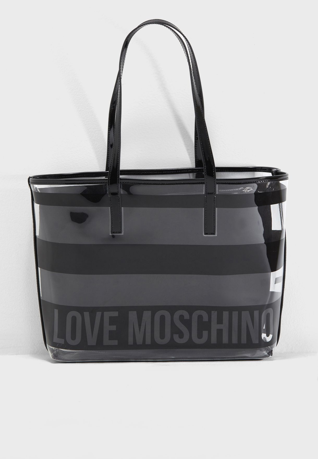 love moschino transparent bag