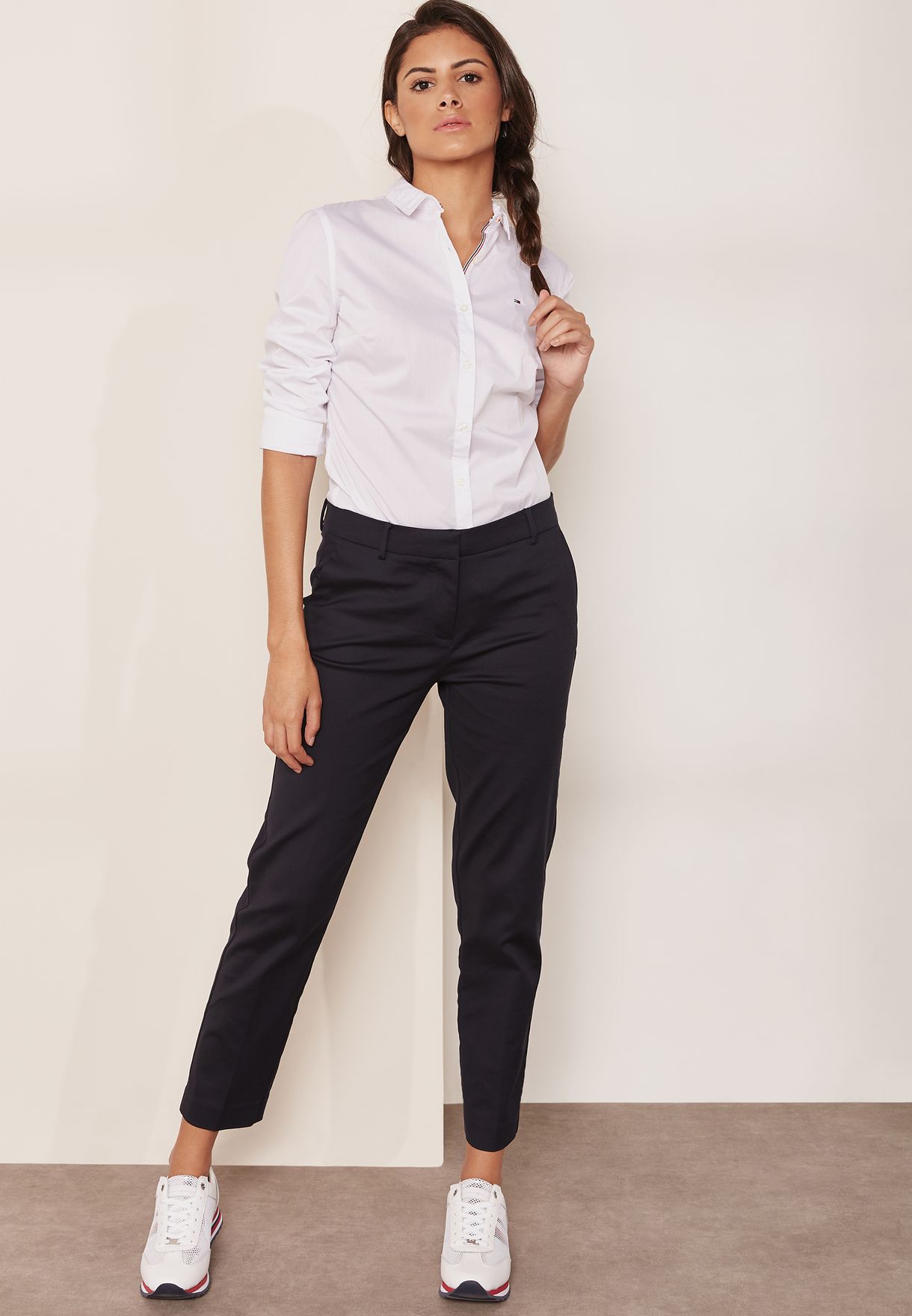 Buy Tommy Hilfiger navy Ankle Grazer Pants for Women in MENA, Worldwide