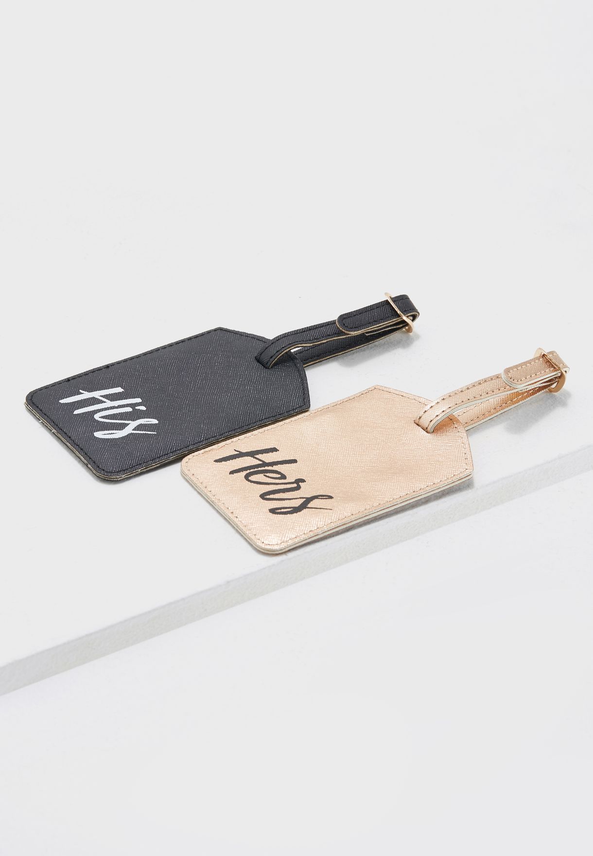 his and hers luggage tags