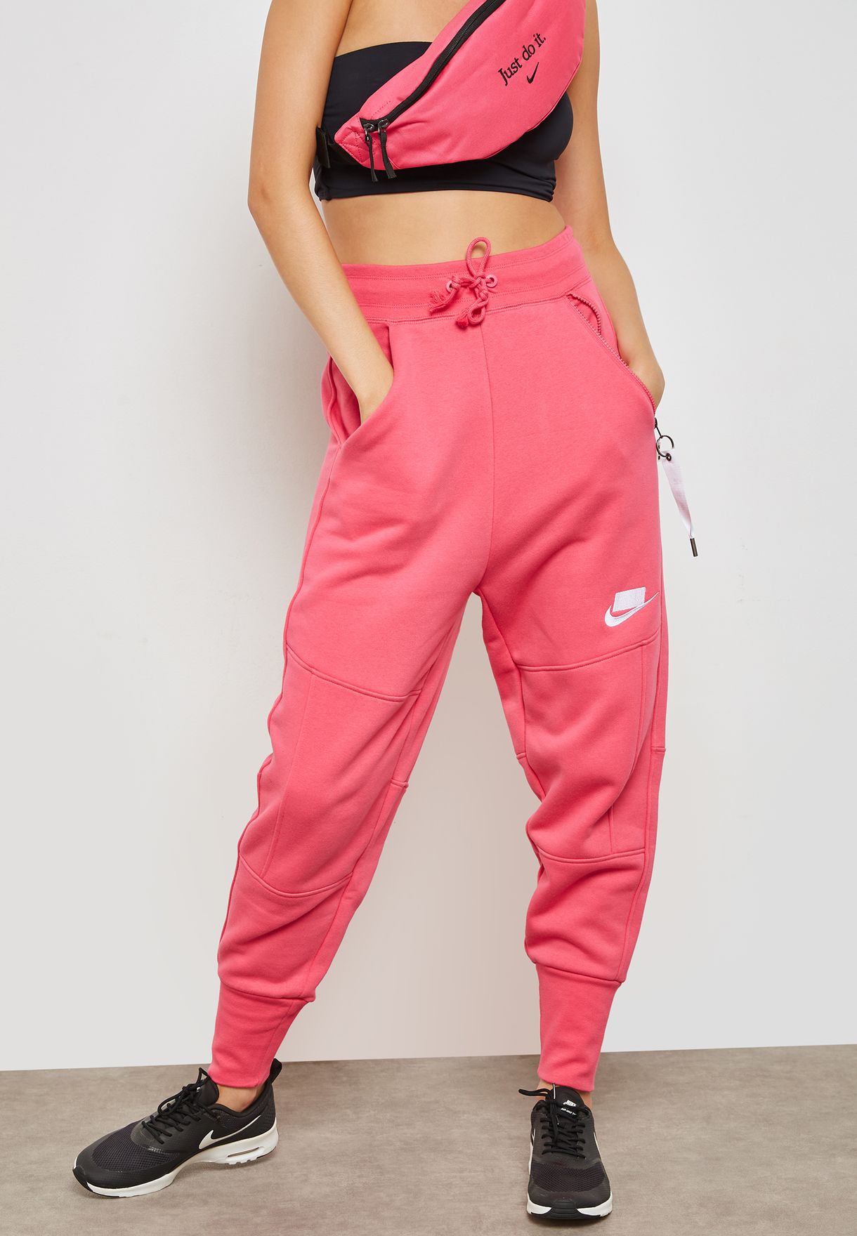 Buy Nike pink NSW Fleece Sweatpants for 