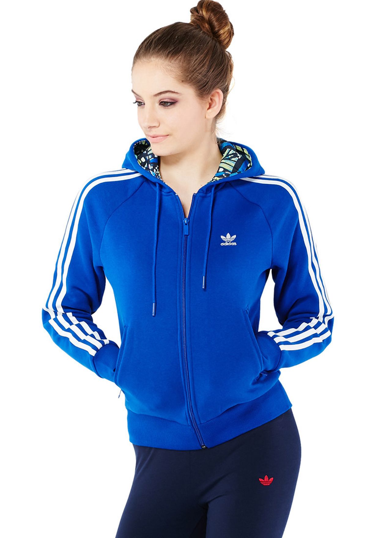 adidas blue butterfly sweatshirt