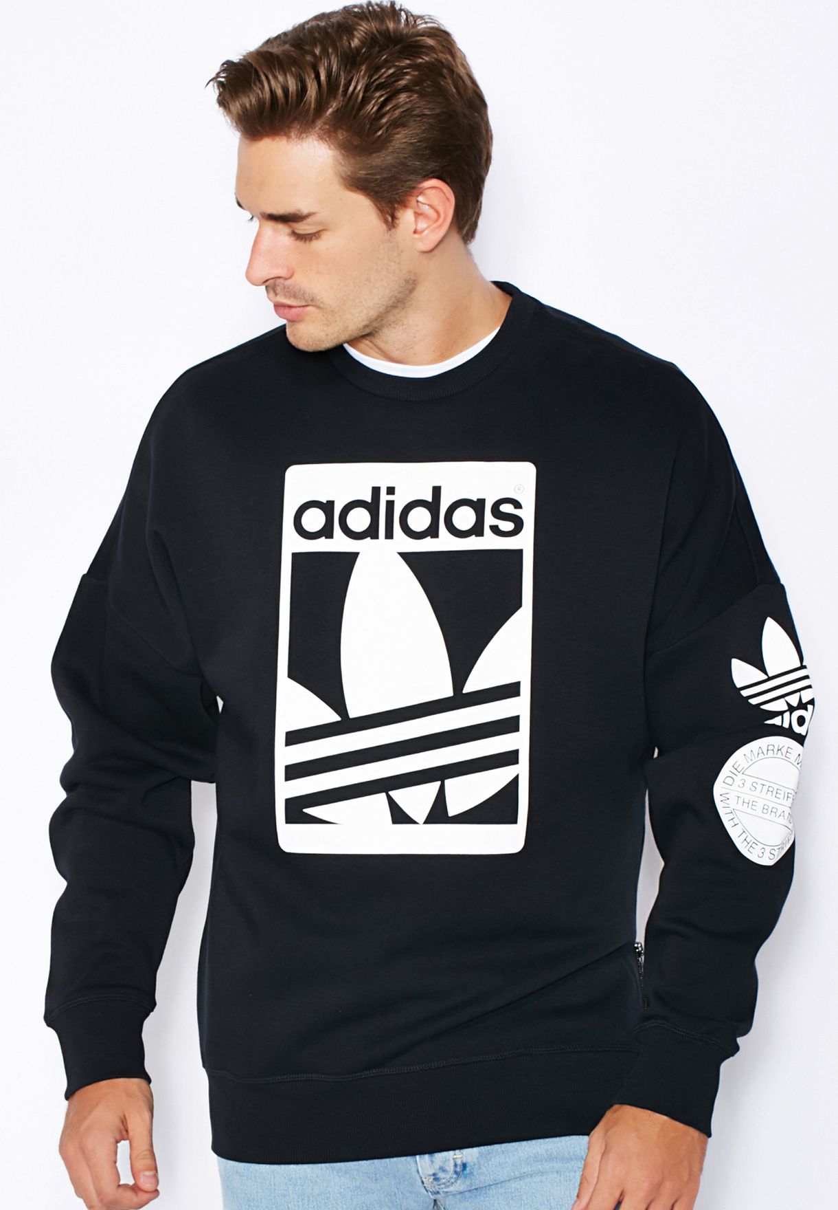 adidas originals street crew sweatshirt