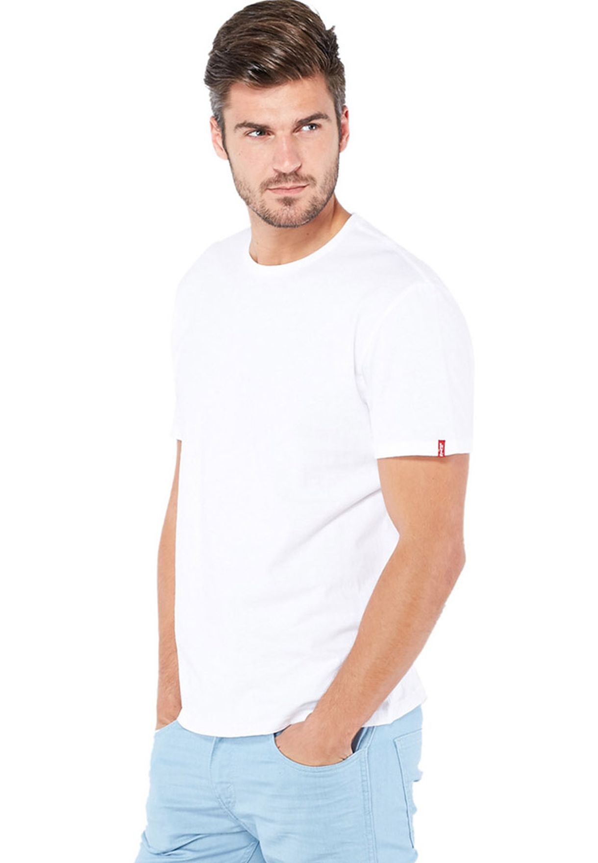 Buy Levis white Plain T-Shirt for Men in Muscat, Salalah