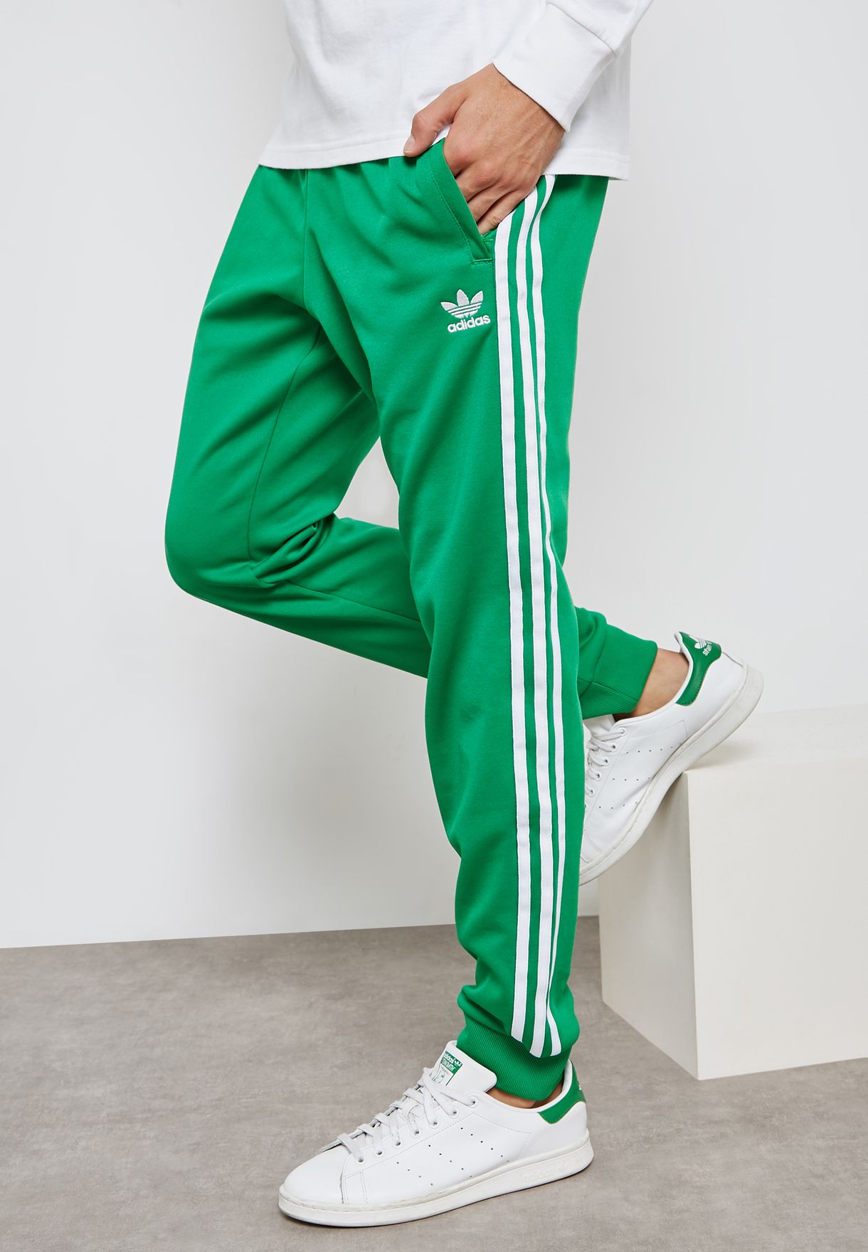 green adidas sweatpants mens