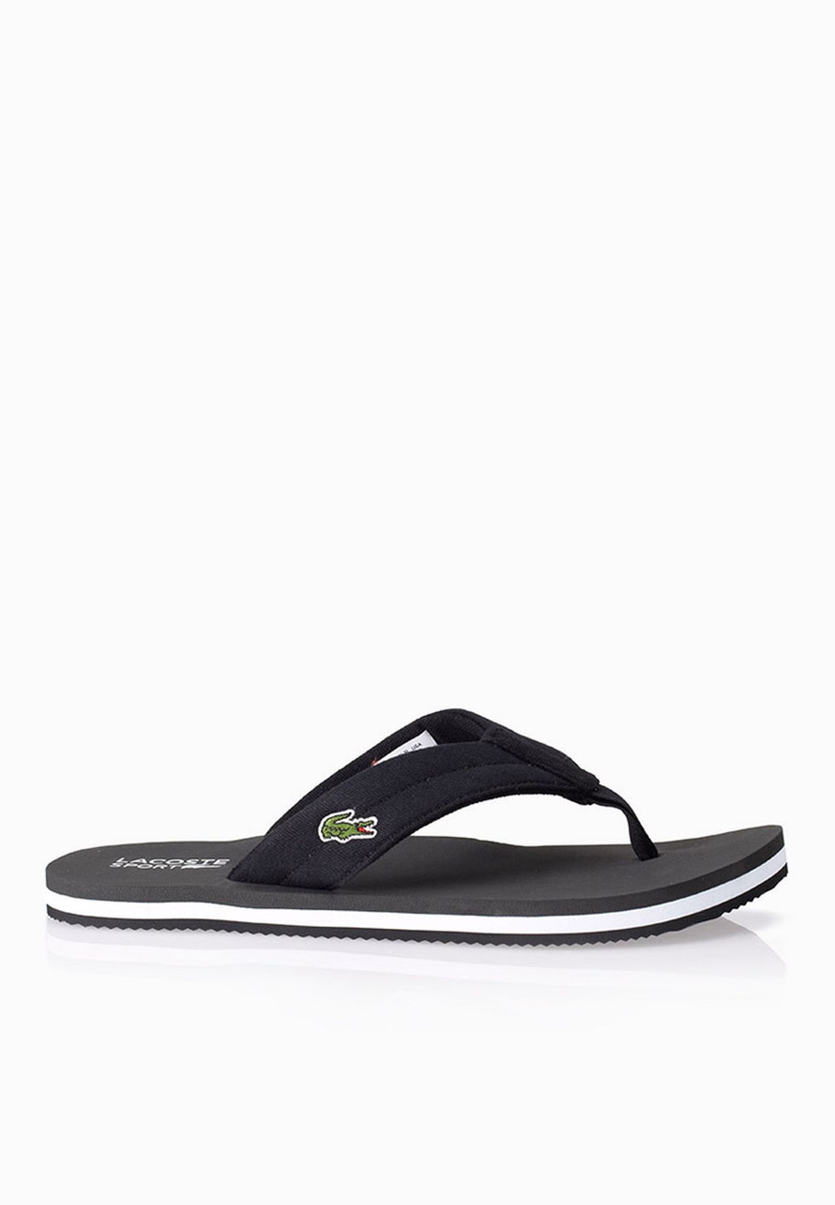 lacoste randle flip flops