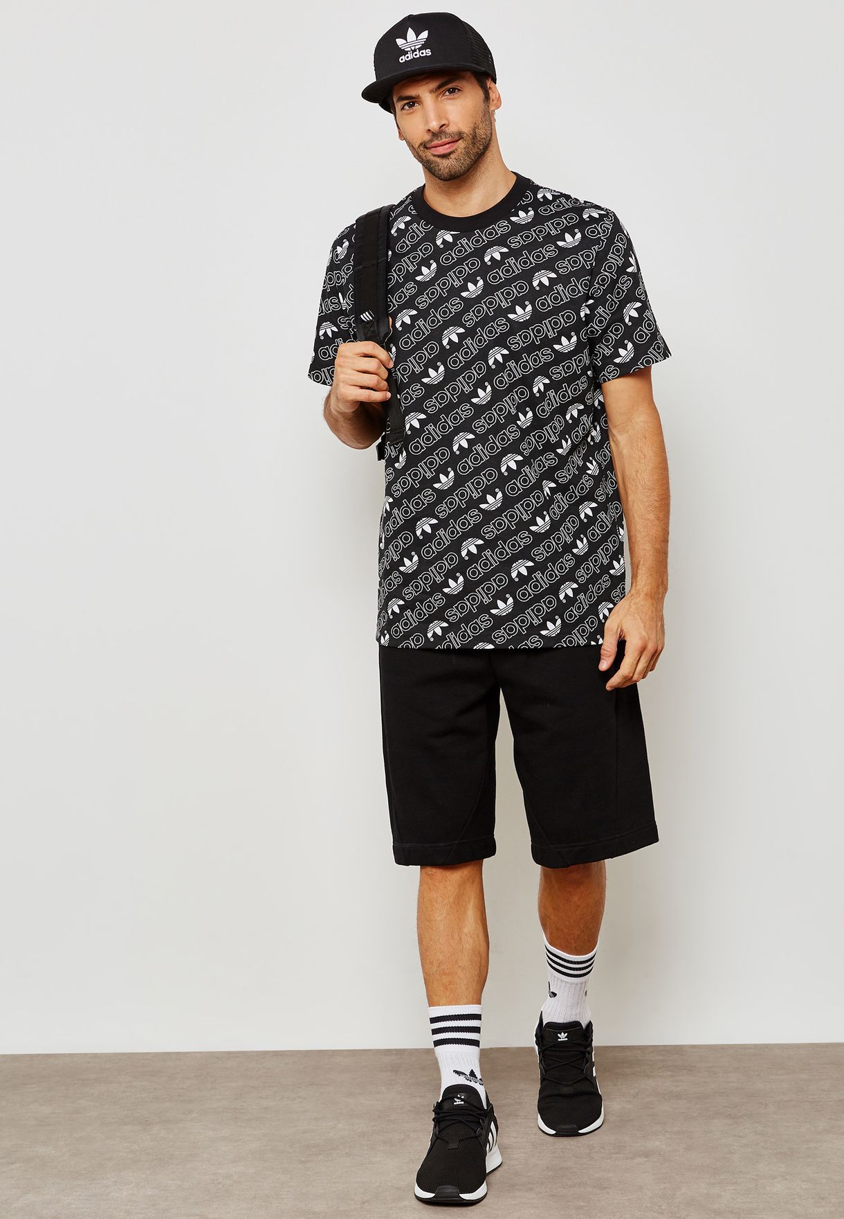 adidas shorts and t shirt set mens