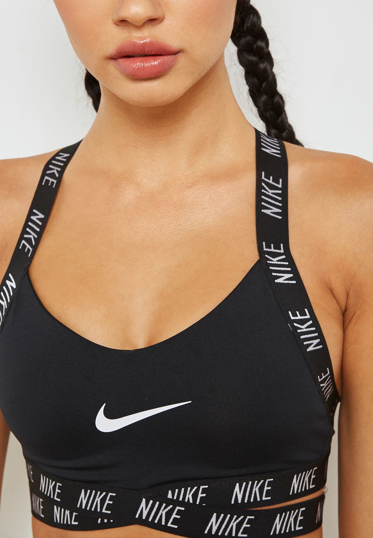 Buy Nike black Indy Logo Bra for Women in MENA, Worldwide | AQ0918-010