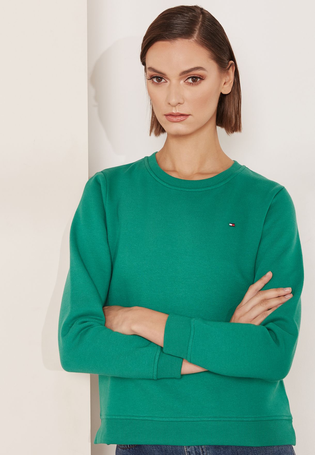 tommy hilfiger green sweater