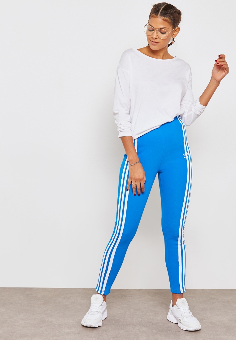 Buy adidas Originals blue 3 Stripe Sweatpants for Women in MENA, Worldwide  | DH2715