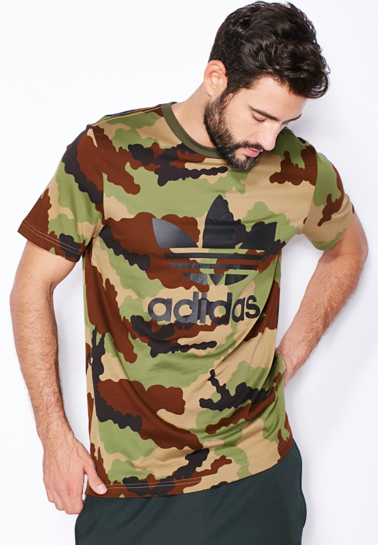 efterligne sigte Modstander Buy adidas Originals green Camo Trefoil T-Shirt for Men in MENA, Worldwide