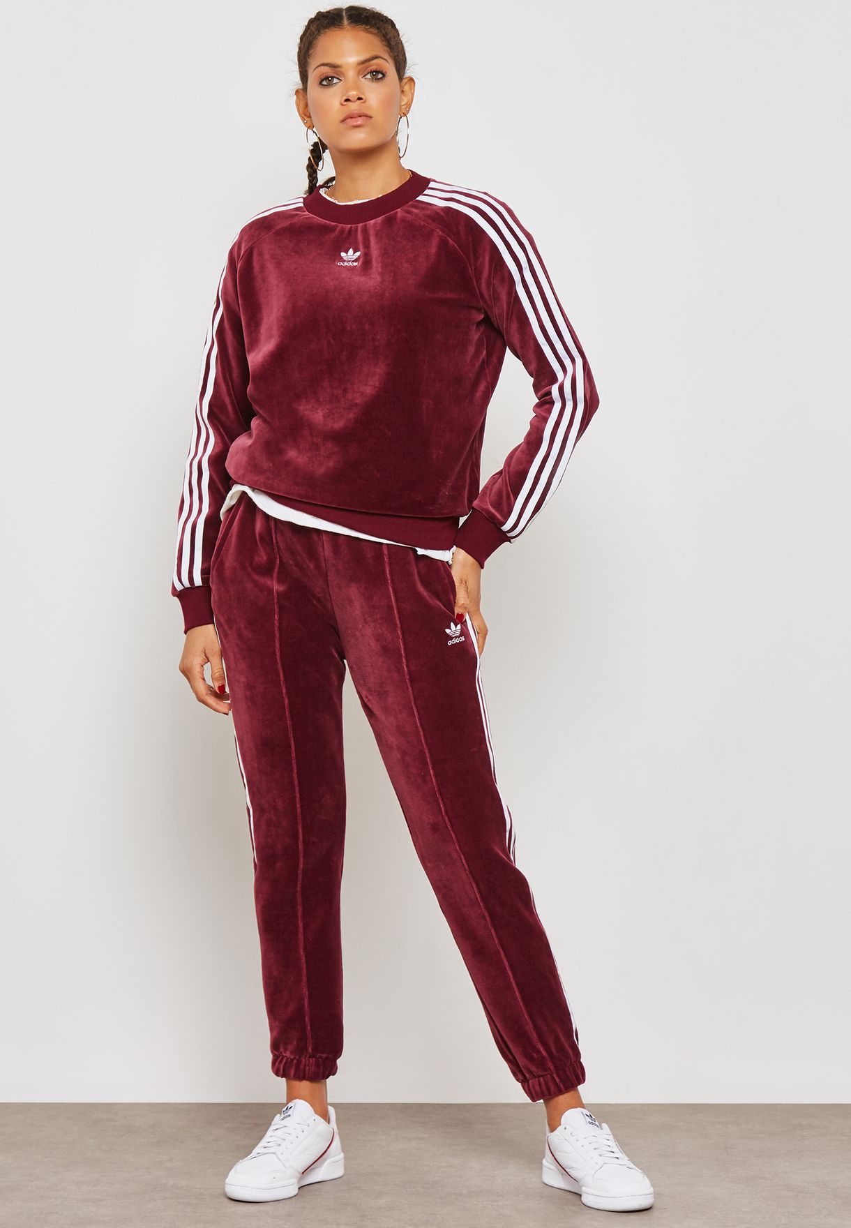 Buy adidas Originals red adicolor Cuffed Sweatpants for Women in MENA,  Worldwide | DH3114