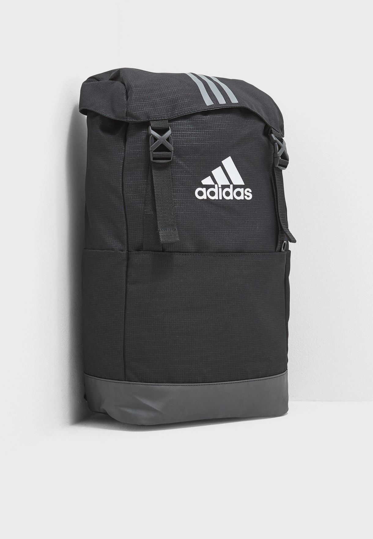 Buy adidas black 3 Stripe Backpack for 
