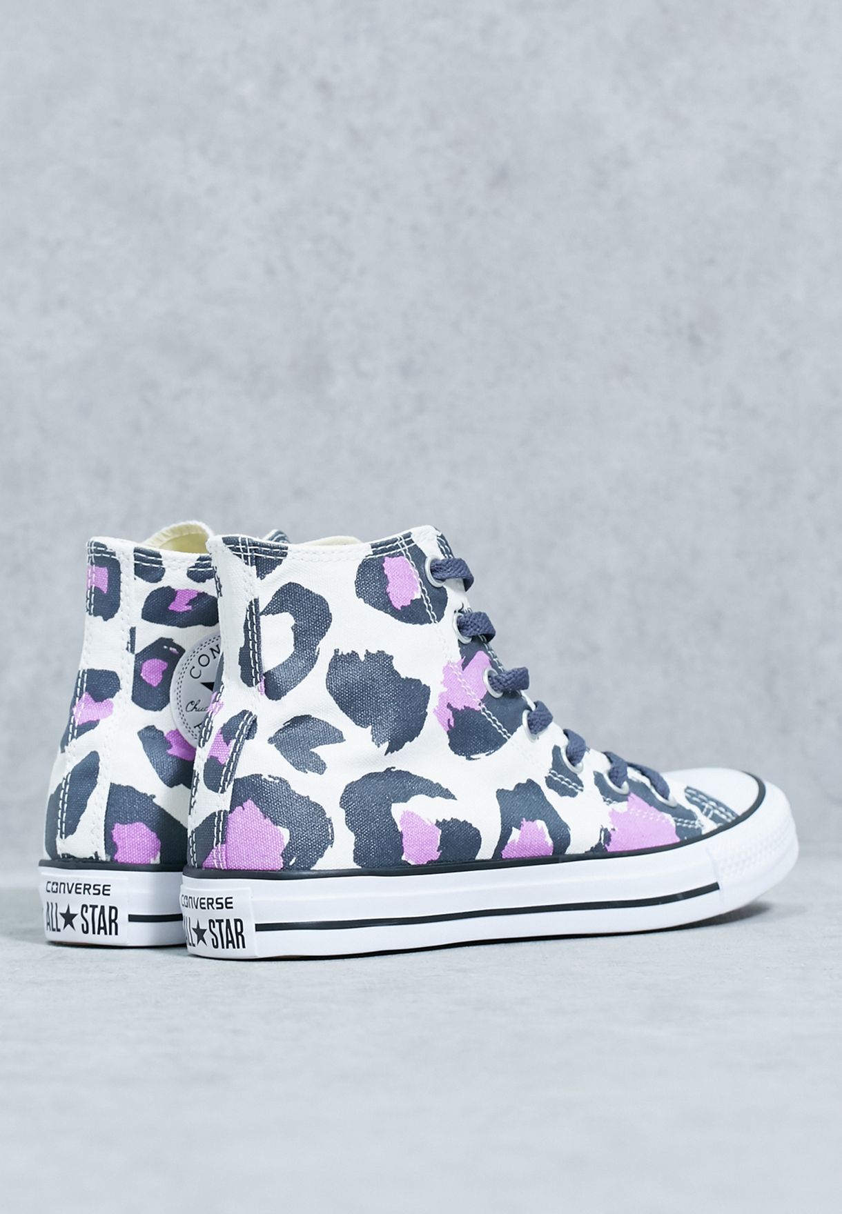 purple leopard print converse