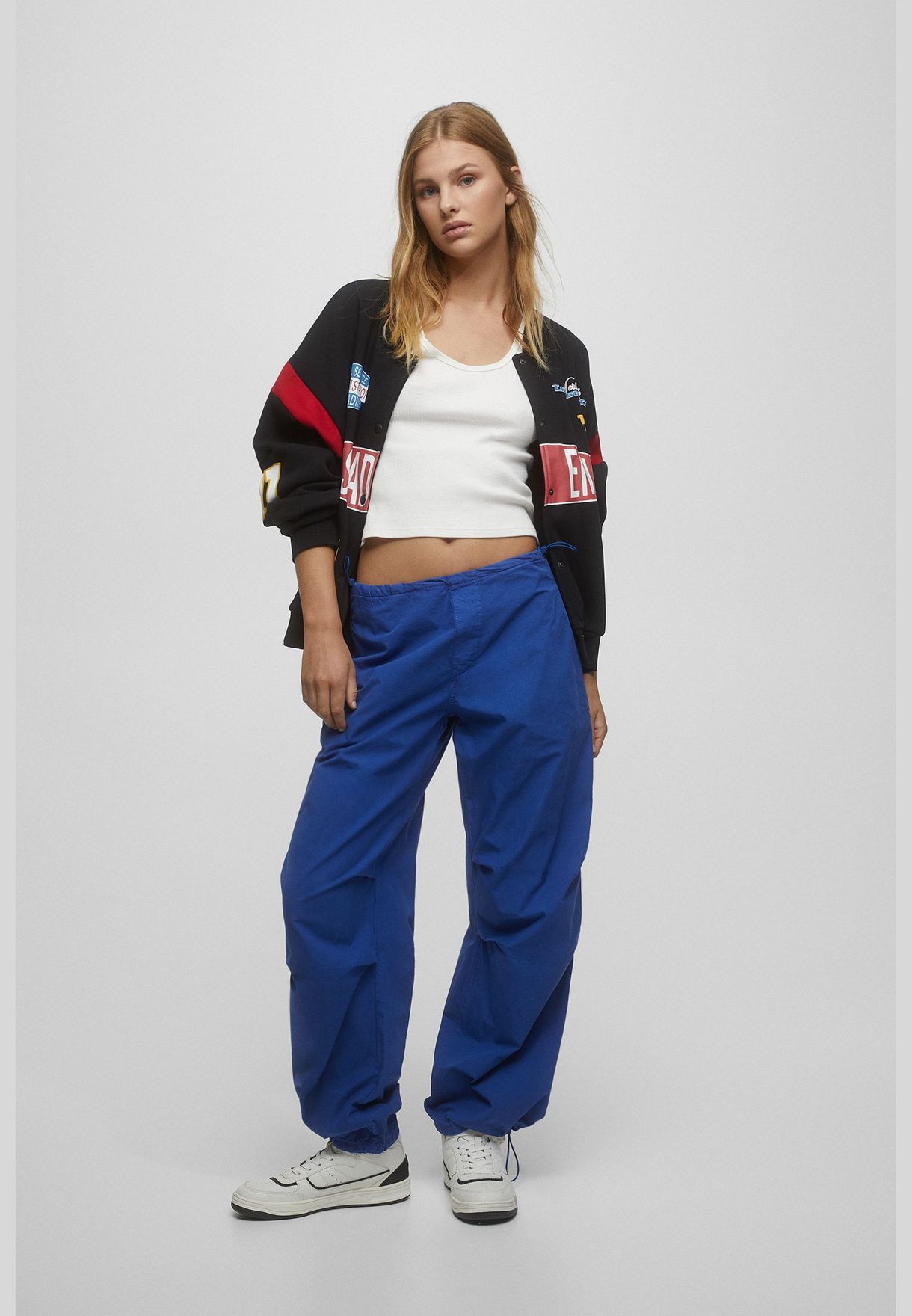 pull and bear parachute pants