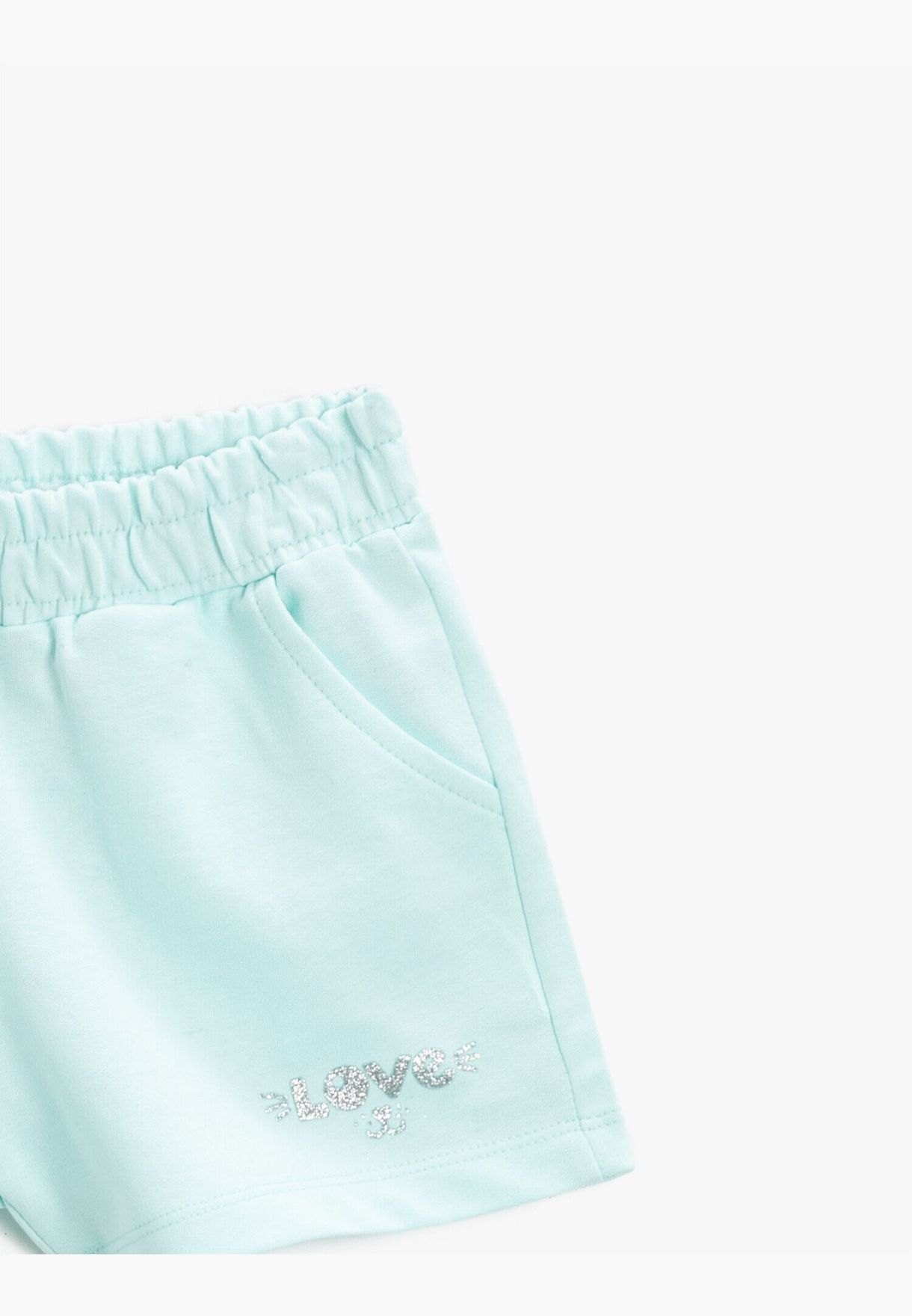 Glitter Printed Shorts Cotton