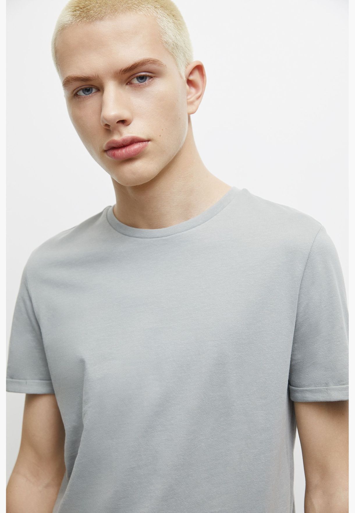 Basic muscle fit T-shirt